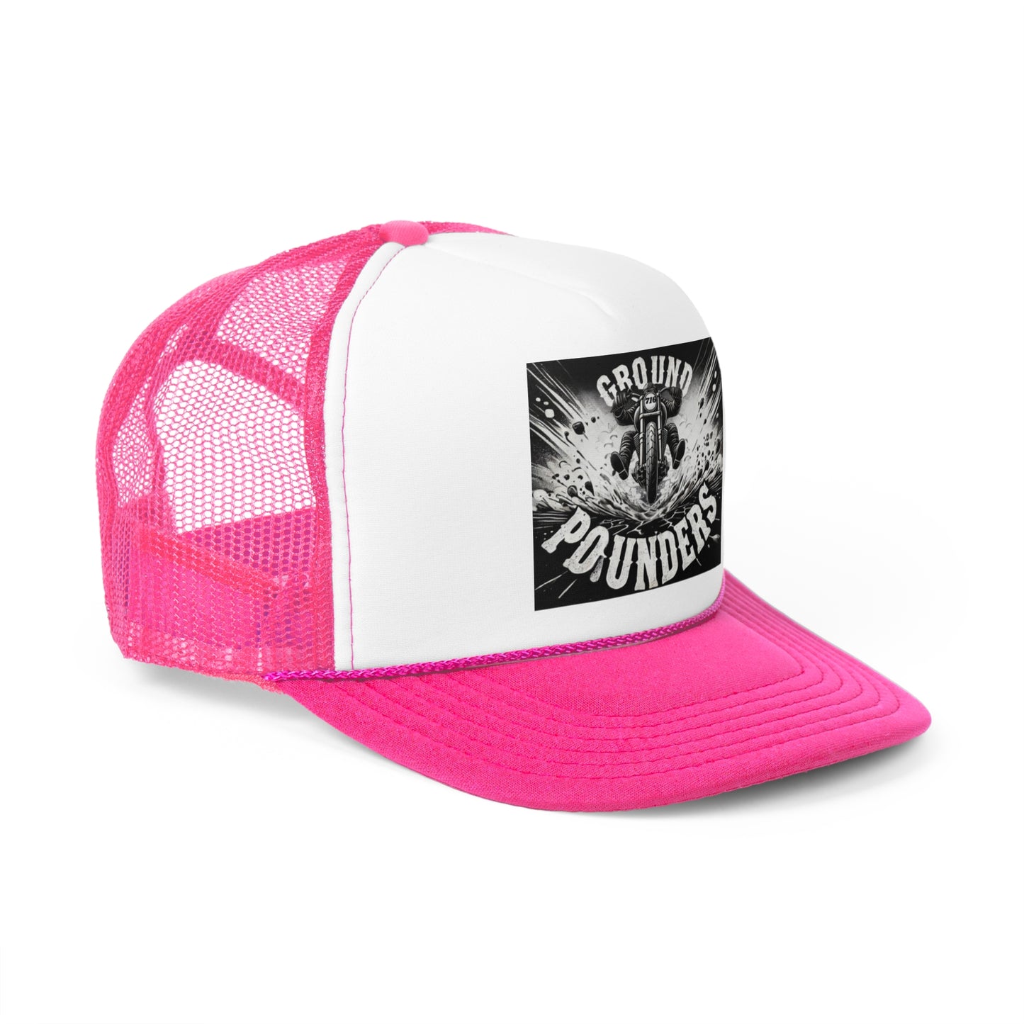 Biker Hat: Ground Pounders Asphalt Crush