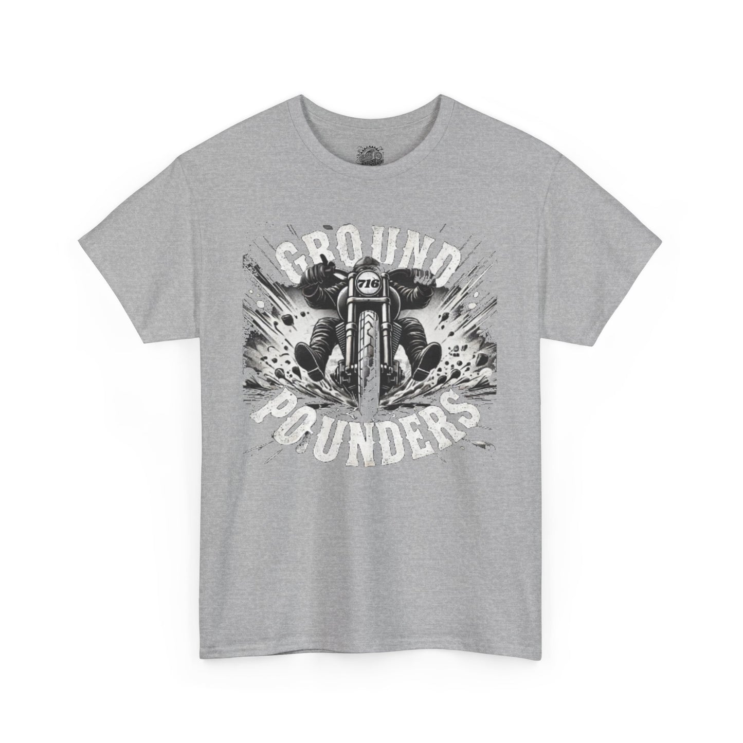 Biker Tee: Ground Pounder Asphalt Smash