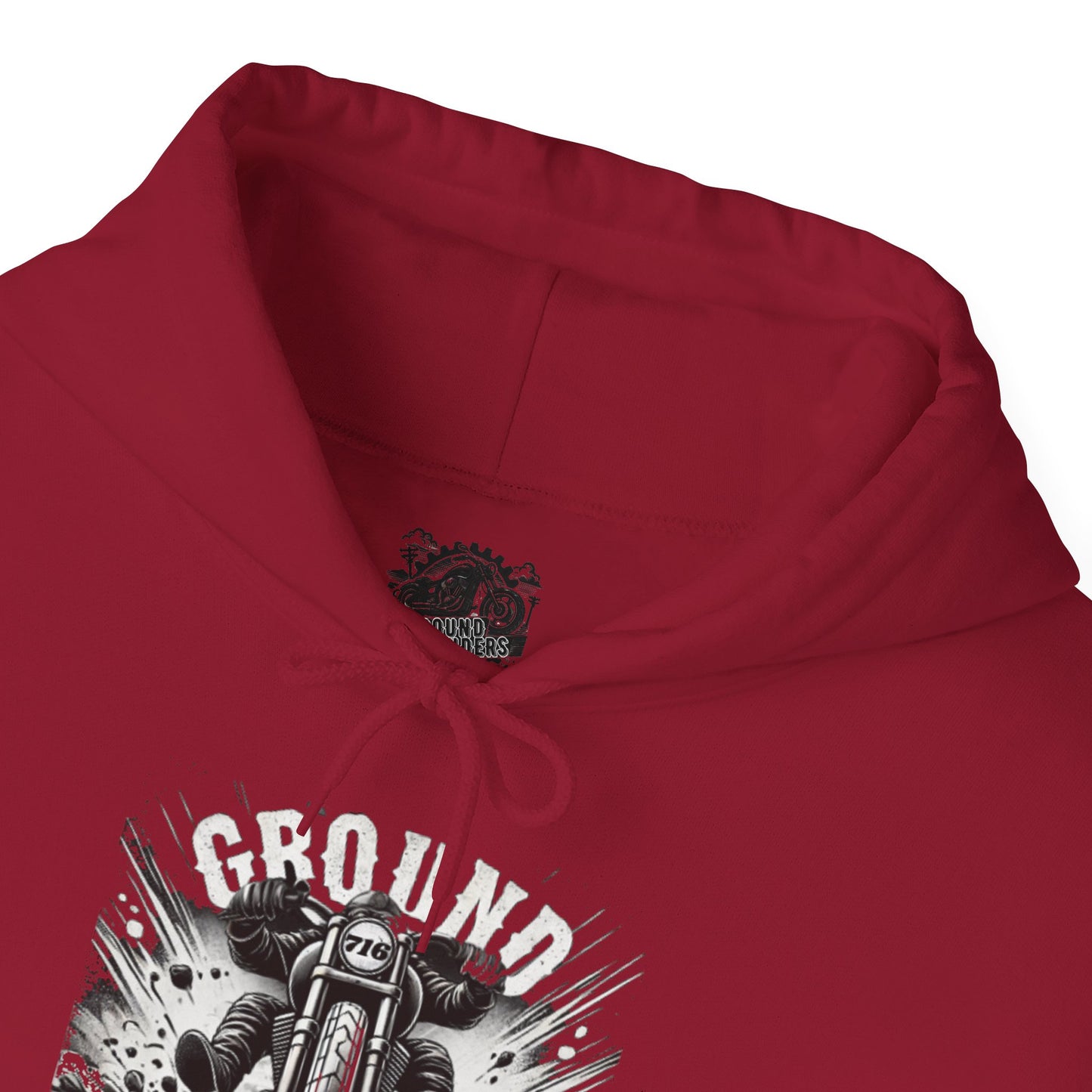 Biker Hoodie: Ground Pounders Asphalt Crush