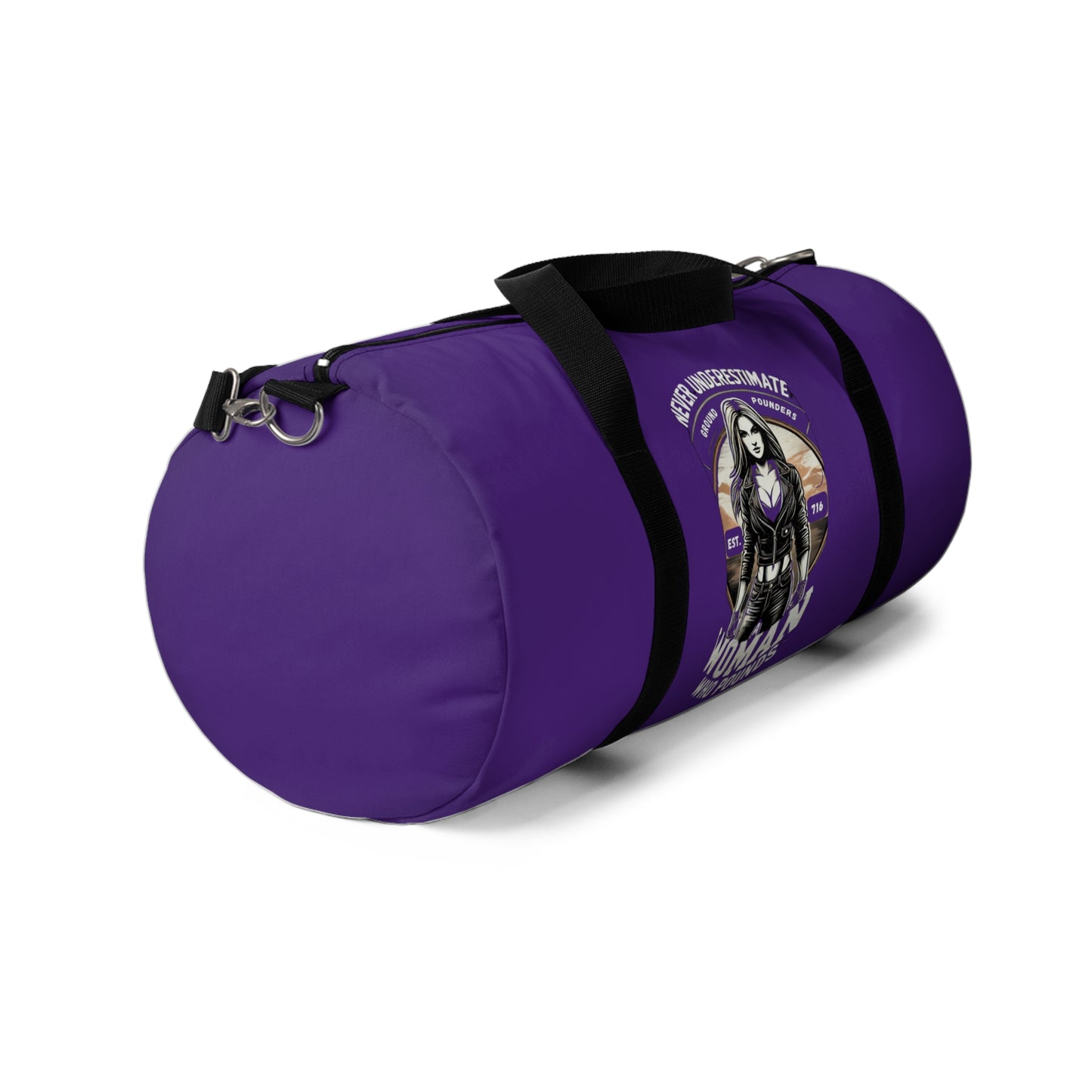 Biker Duffel: Never Underestimate Purple