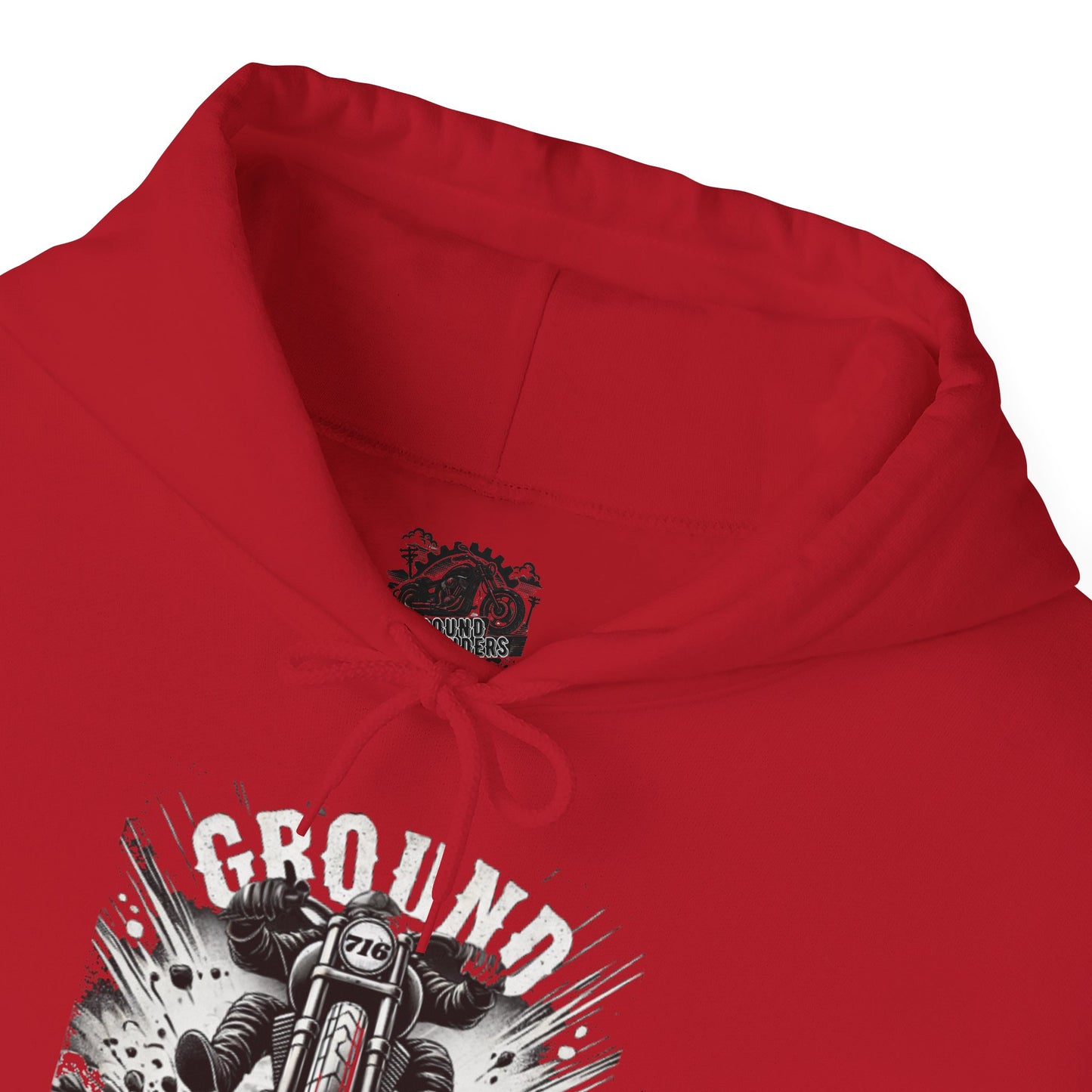 Biker Hoodie: Ground Pounders Asphalt Crush