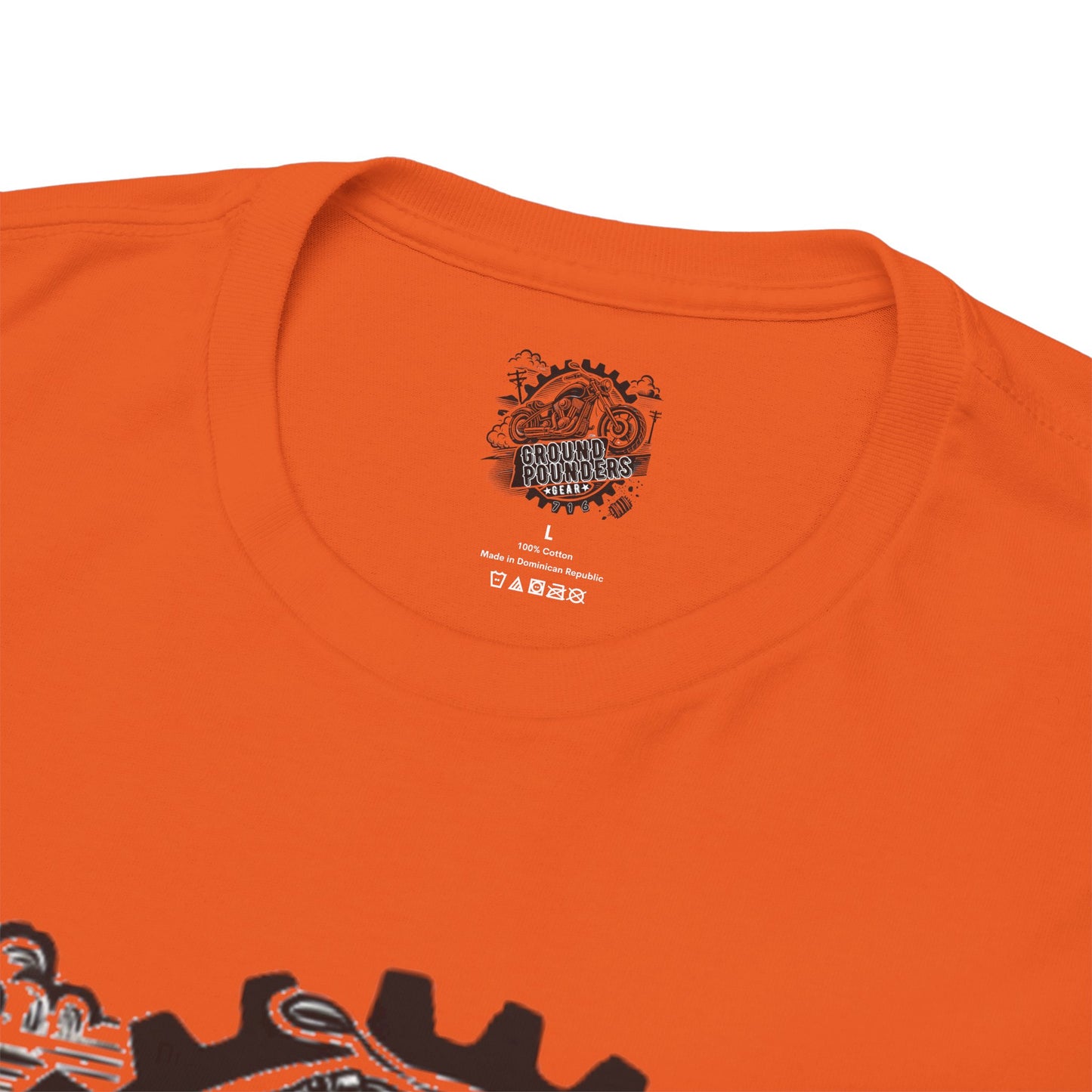Biker Tee: Ground Pounders Logo