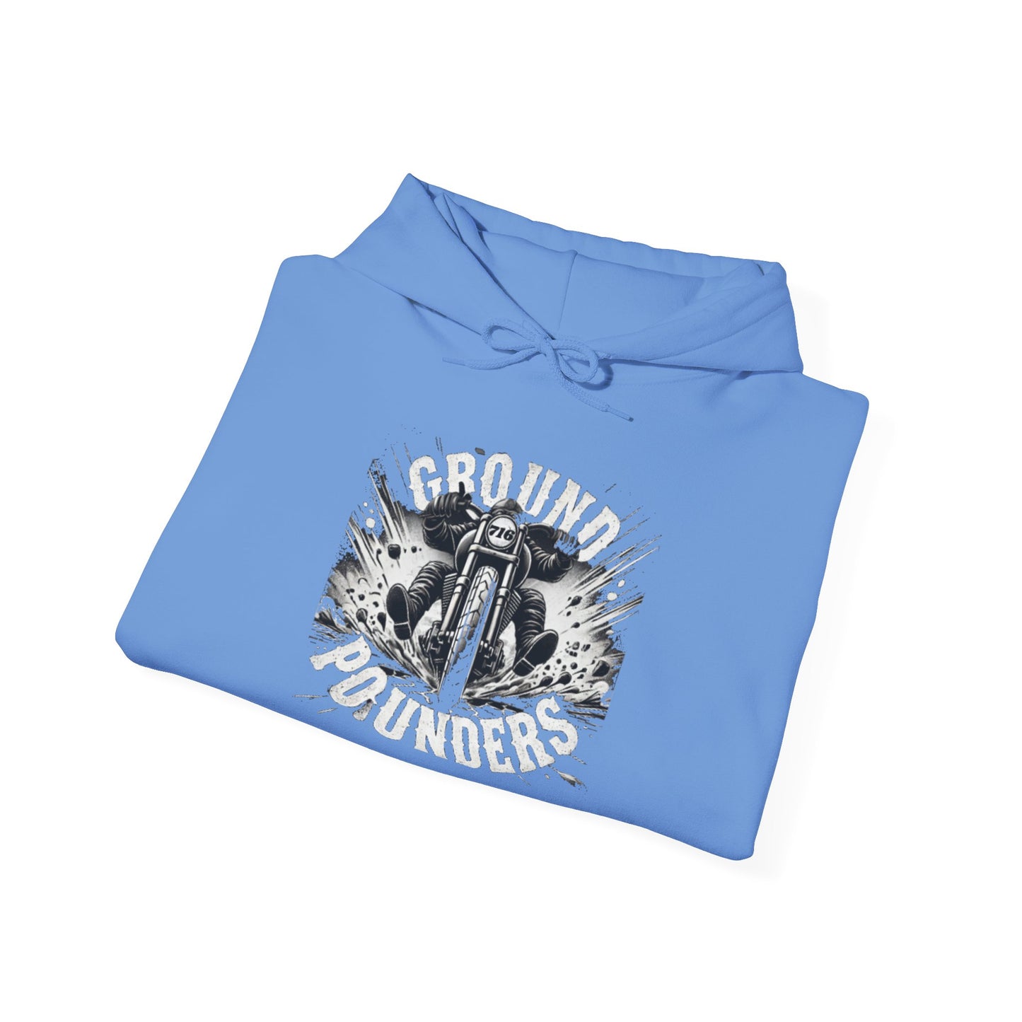 Biker Hoodie: Ground Pounders Asphalt Crush
