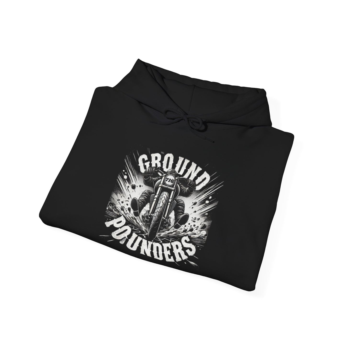 Biker Hoodie: Ground Pounders Asphalt Crush