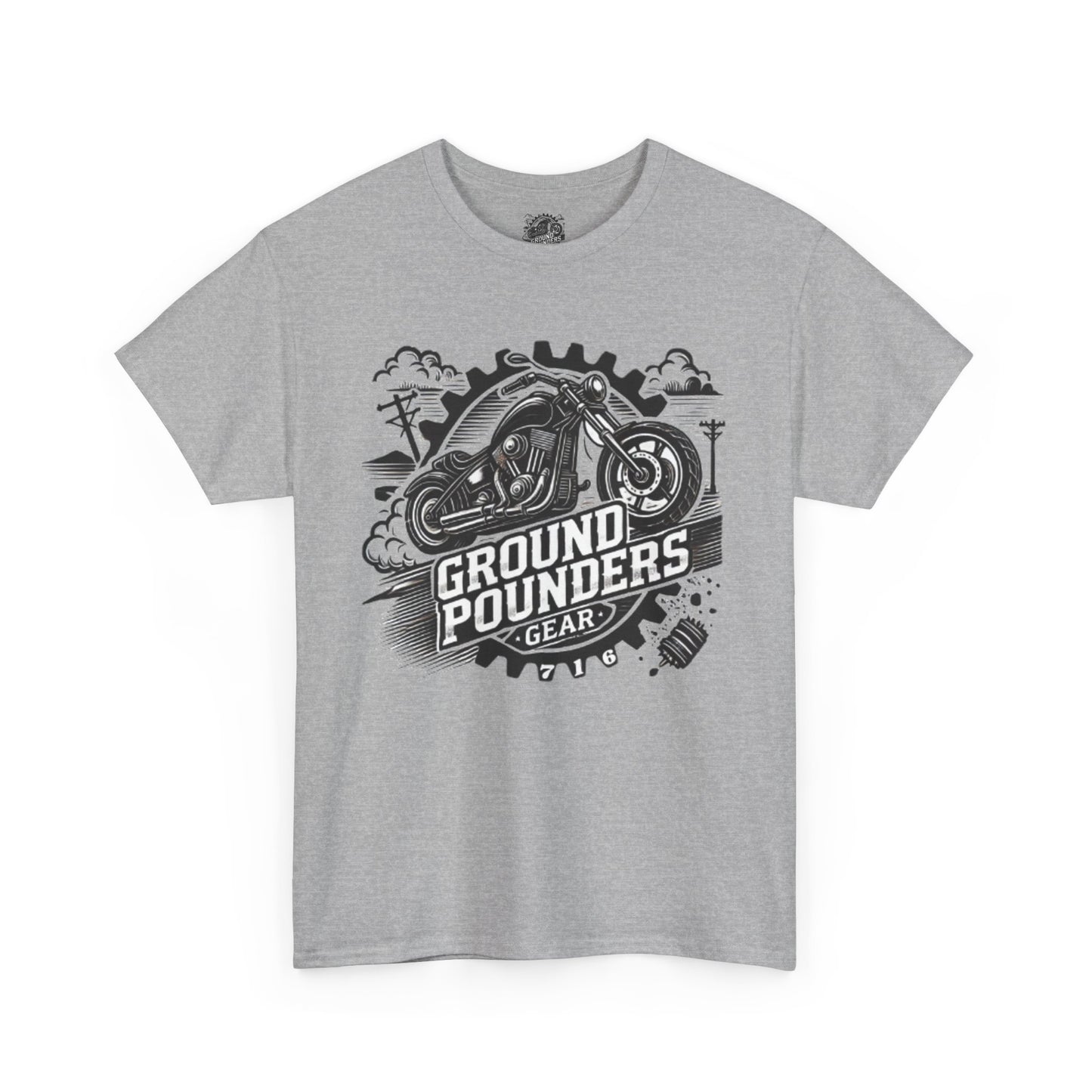 Copy of Biker Tee: Ground Pounders Logo