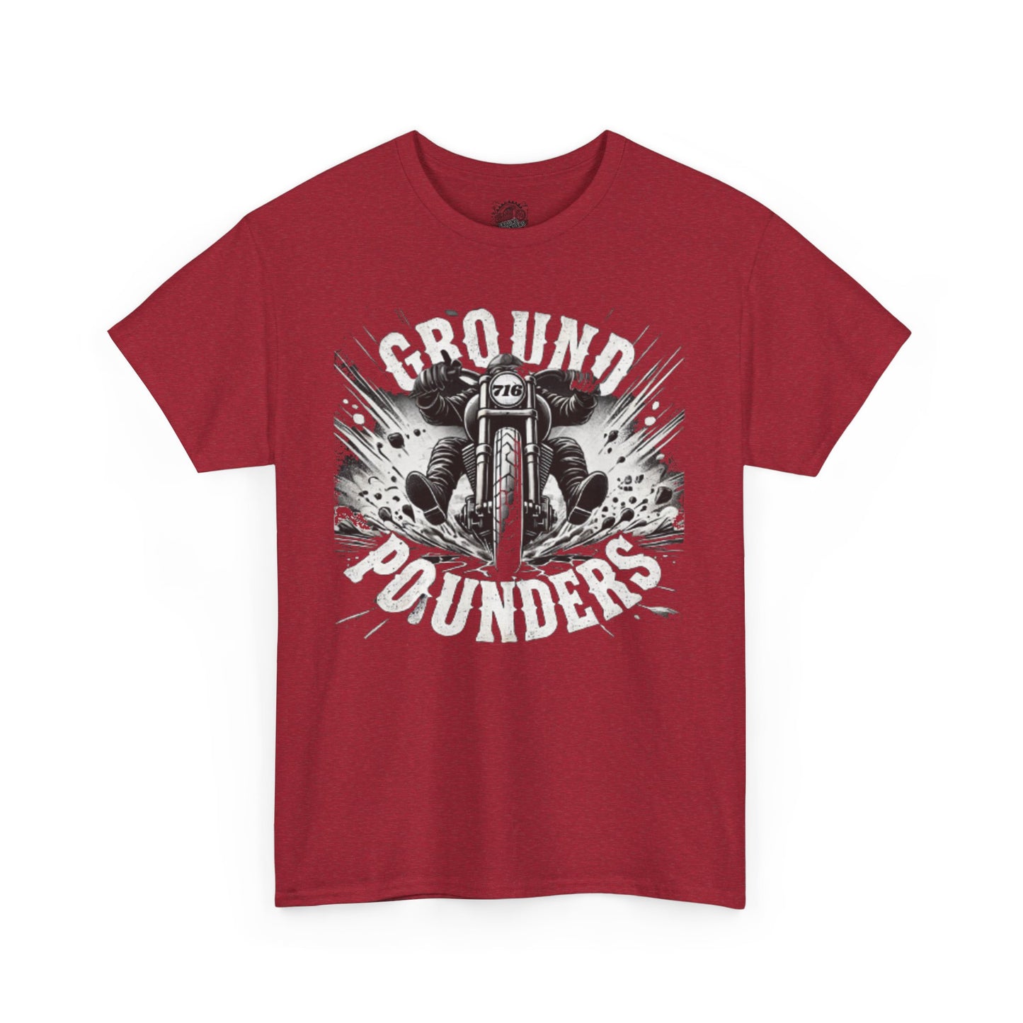 Biker Tee: Ground Pounder Asphalt Smash