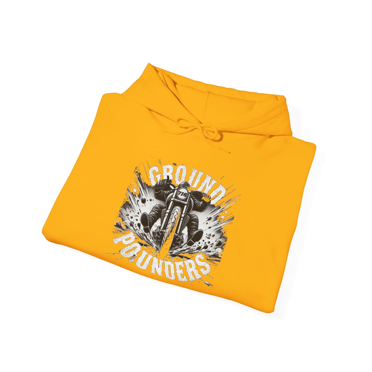 Biker Hoodie: Ground Pounders Asphalt Crush