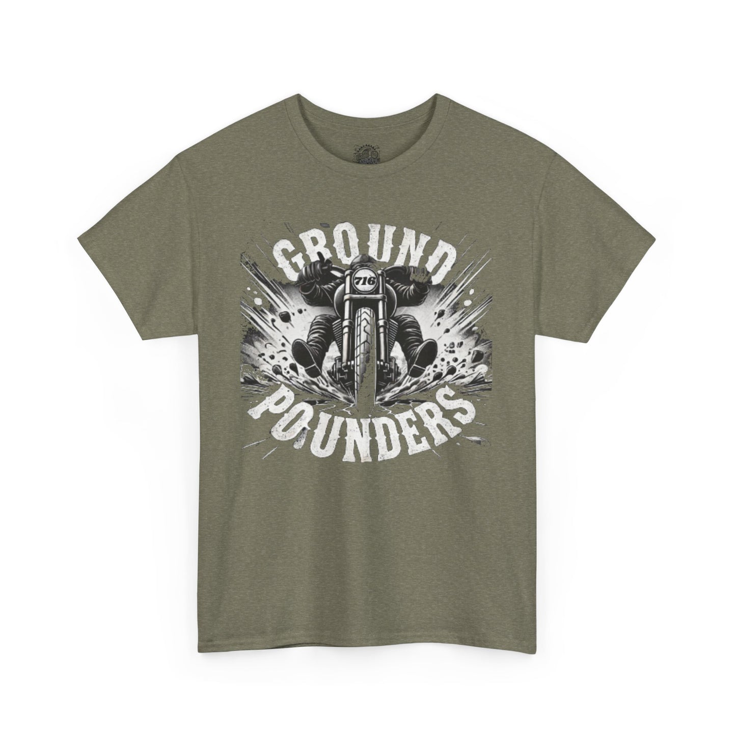 Biker Tee: Ground Pounder Asphalt Smash