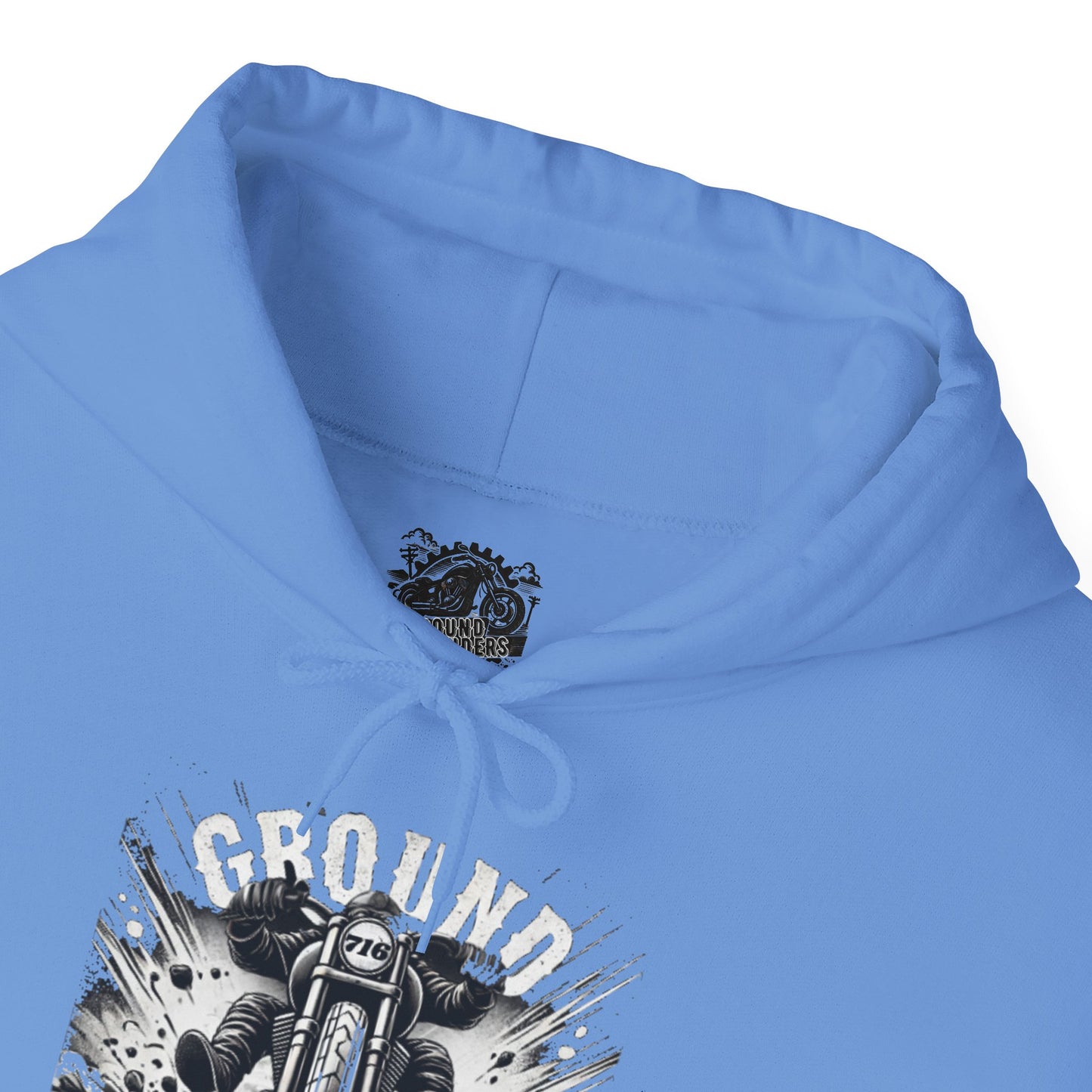 Biker Hoodie: Ground Pounders Asphalt Crush