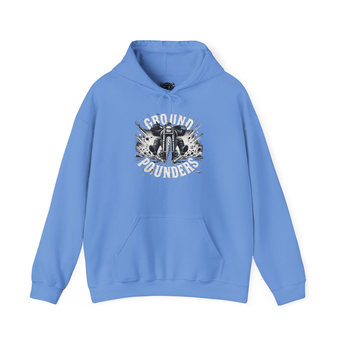 Biker Hoodie: Ground Pounders Asphalt Crush