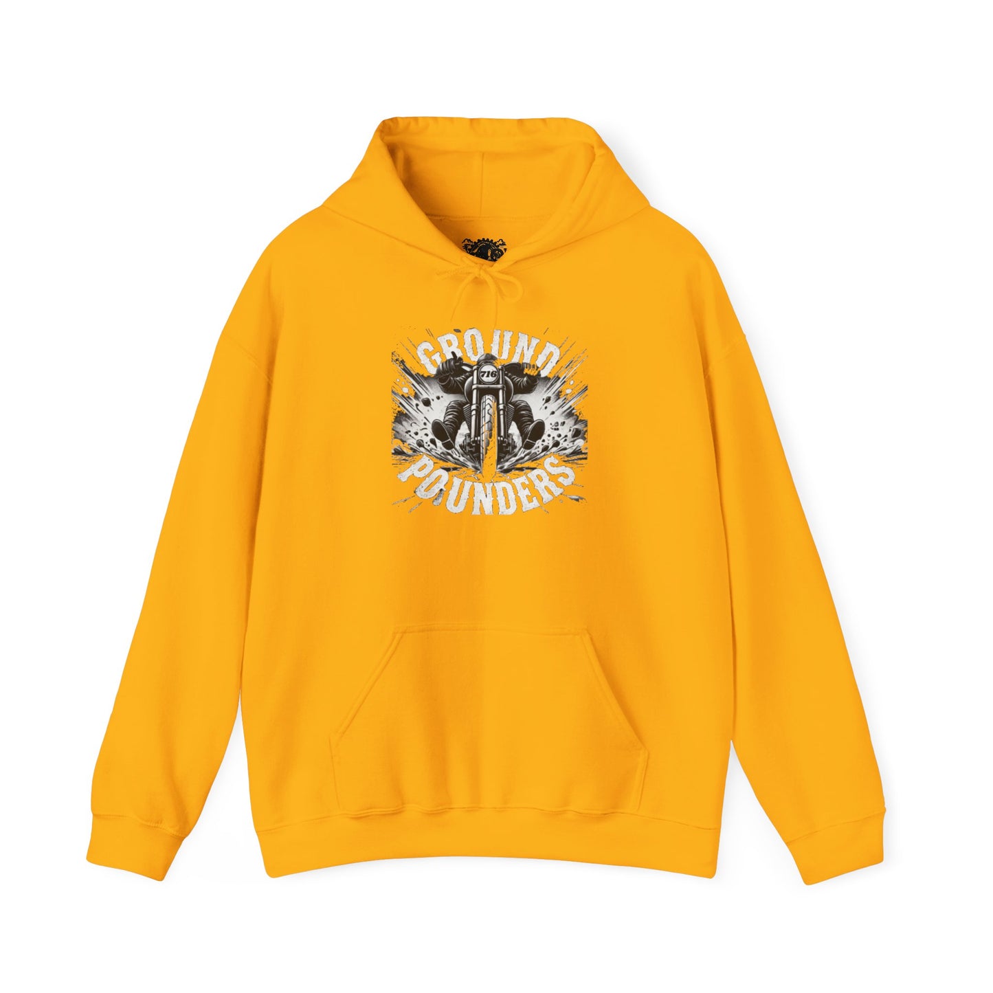 Biker Hoodie: Ground Pounders Asphalt Crush
