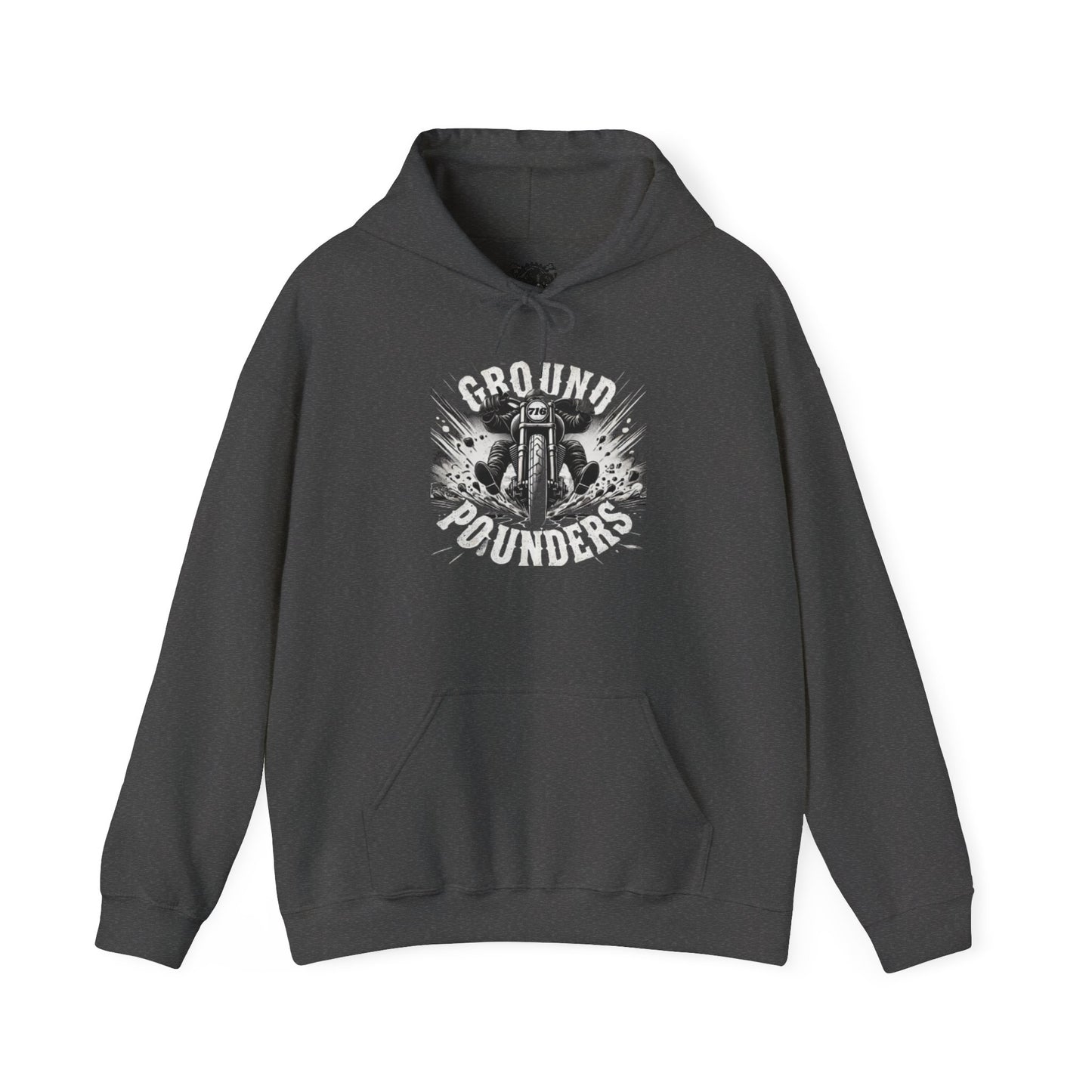 Biker Hoodie: Ground Pounders Asphalt Crush