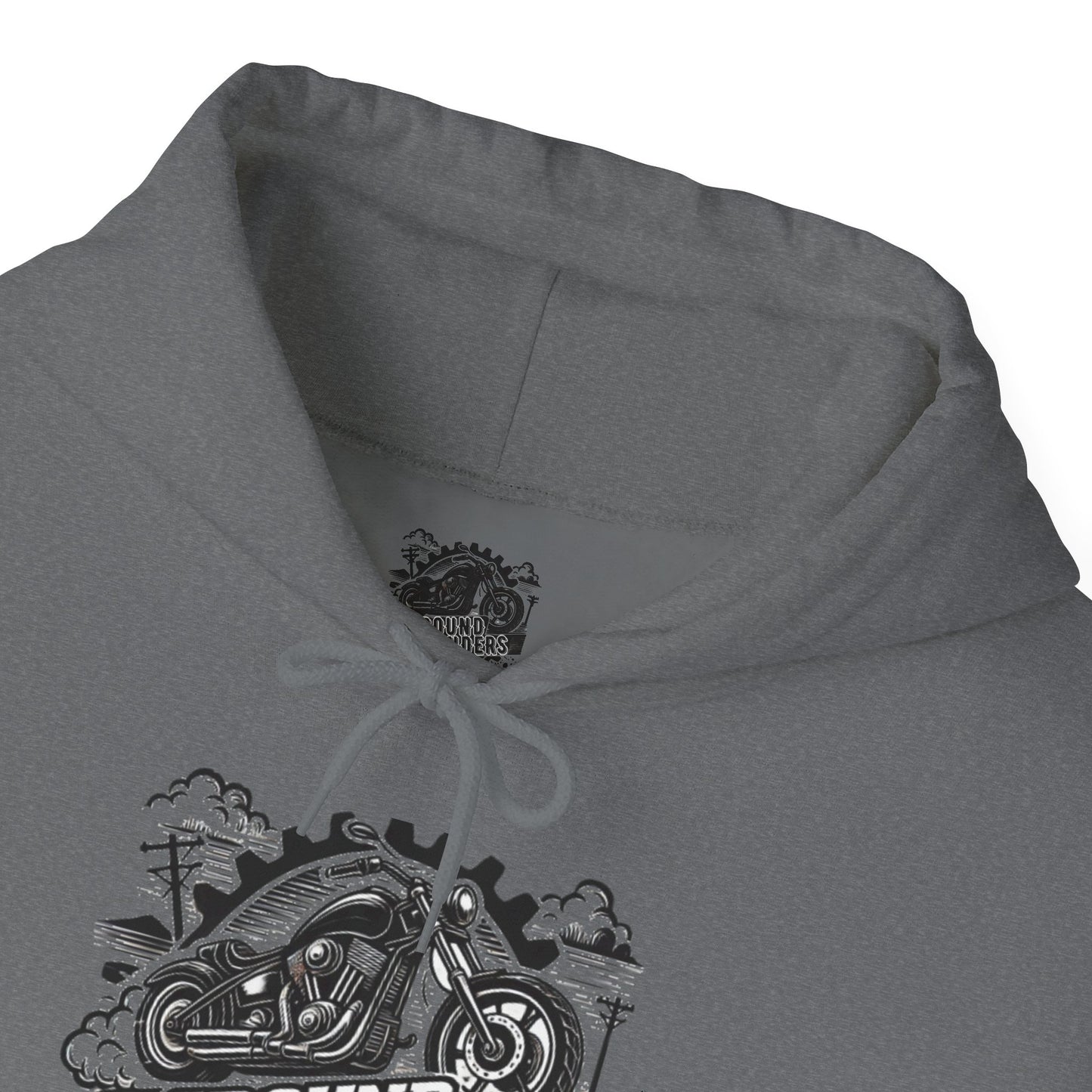 Biker Hoodie: Ground Pounders Smoke