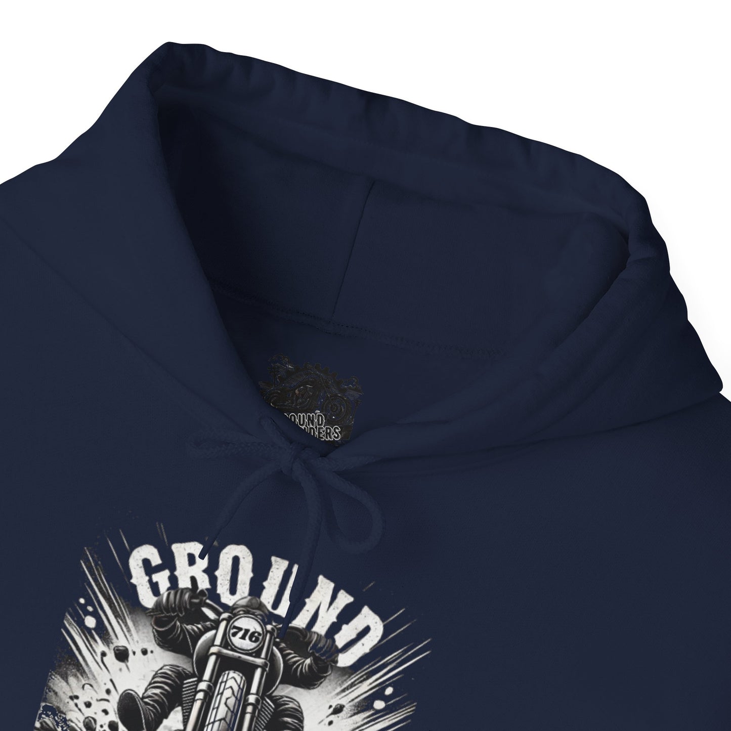 Biker Hoodie: Ground Pounders Asphalt Crush