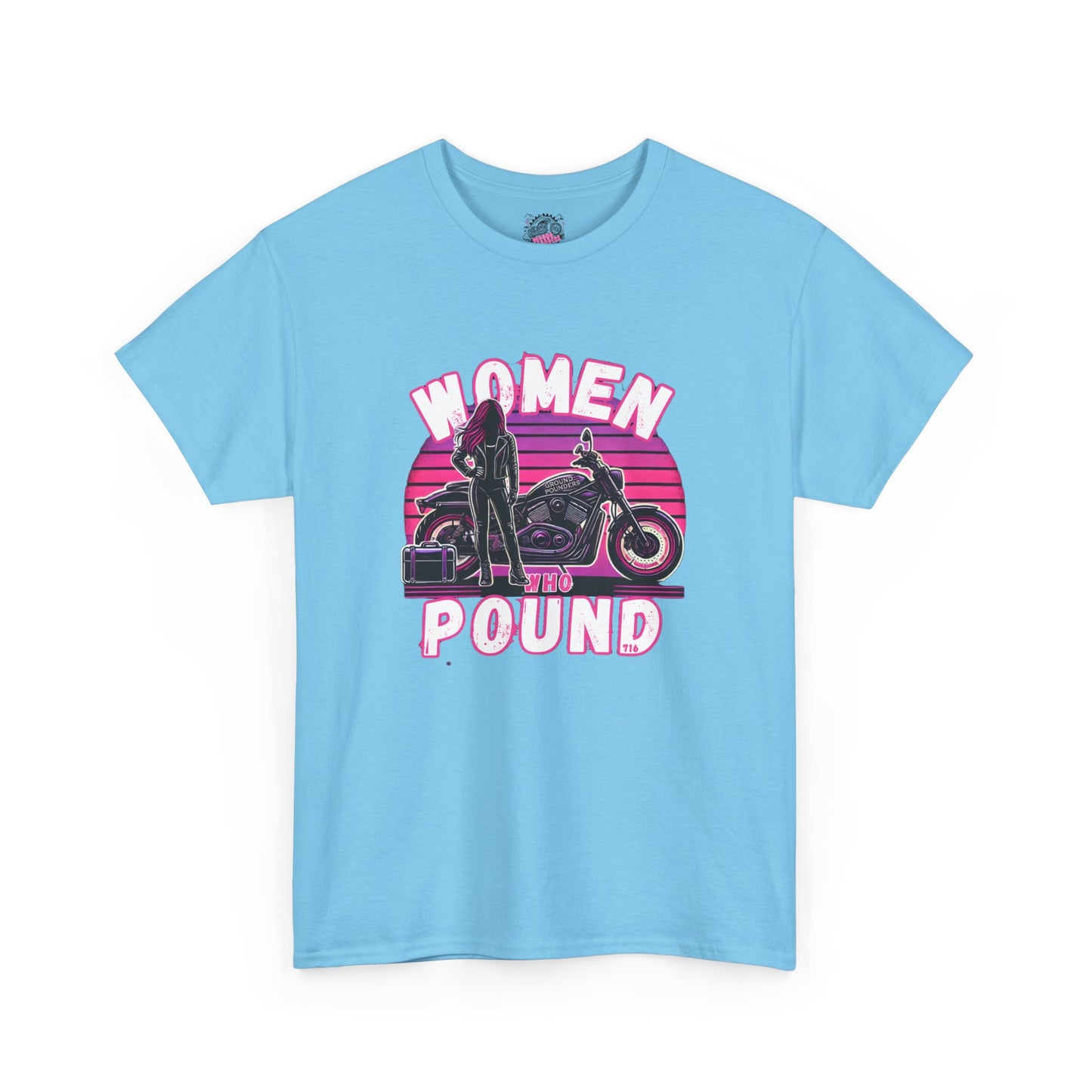 Biker Tee: Women Who Pound Pink/Purple