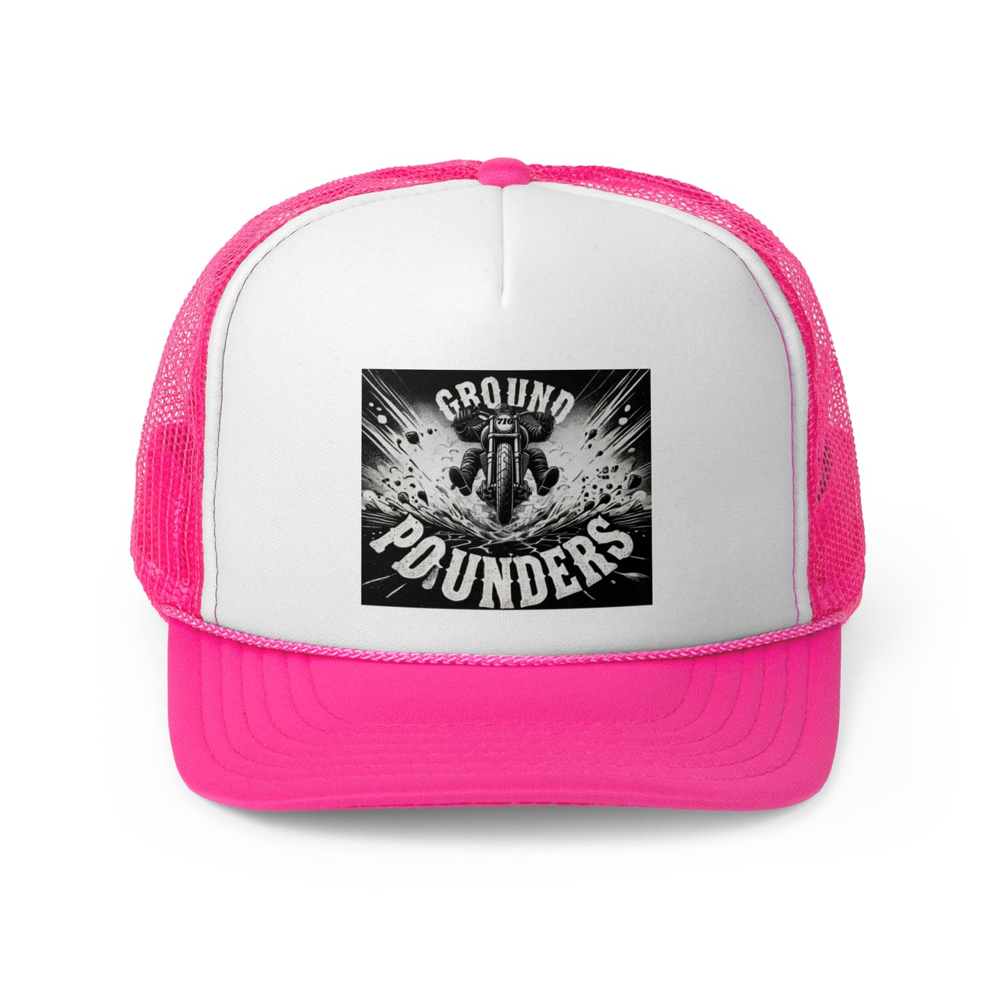 Biker Hat: Ground Pounders Asphalt Crush