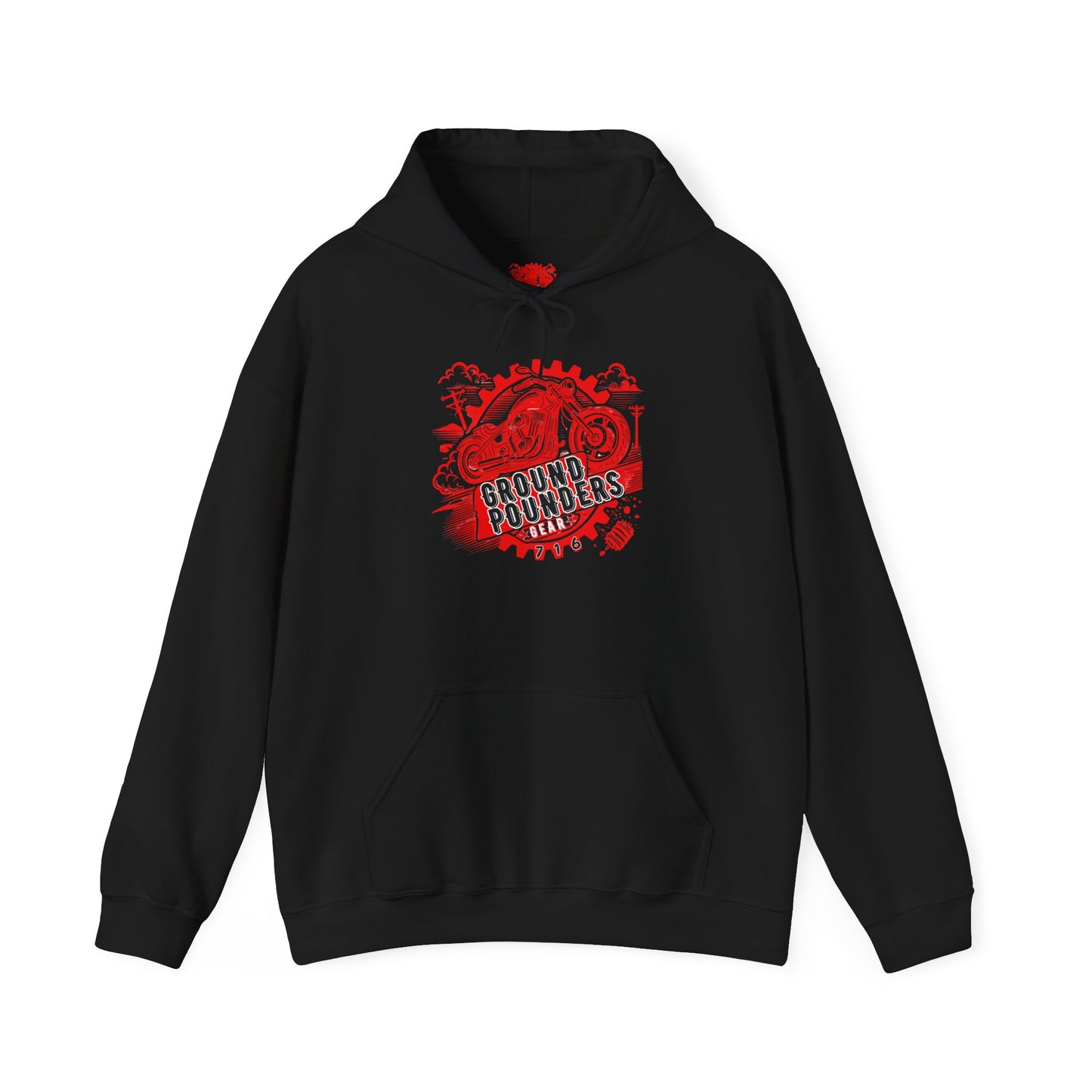 Ground Pounders™   OTG Hoodie Red/Black