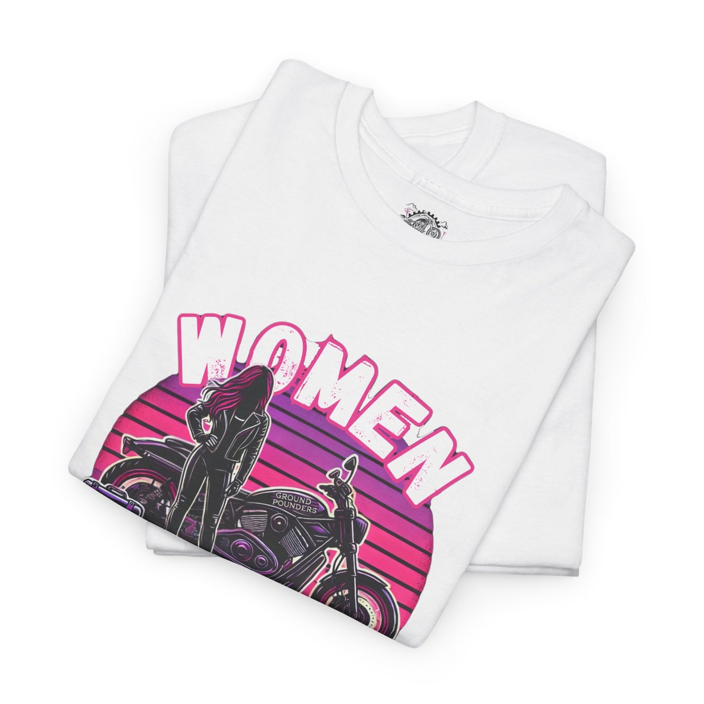 Biker Tee: Women Who Pound Pink/Purple