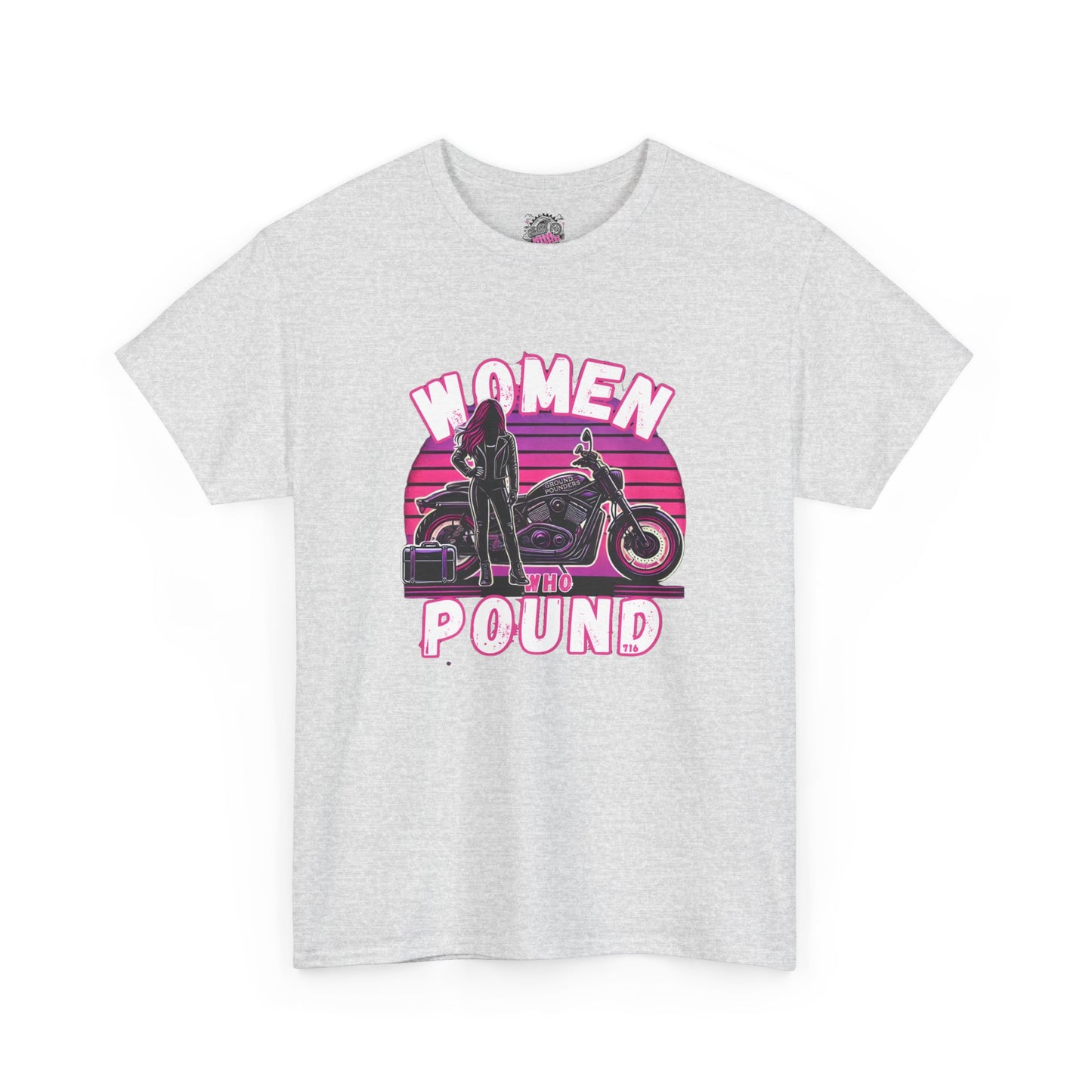 Biker Tee: Women Who Pound Pink/Purple