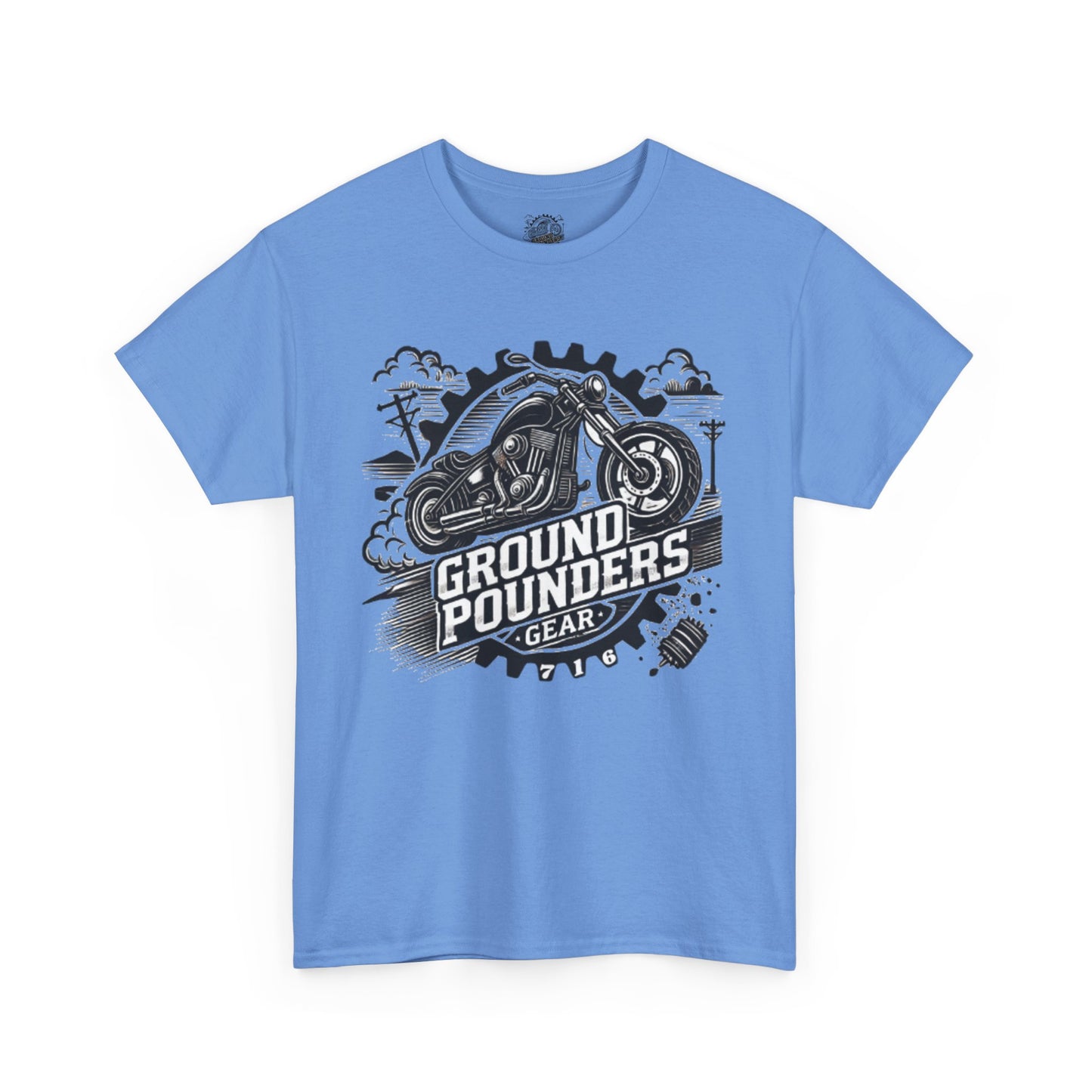 Biker Tee: Ground Pounders Logo