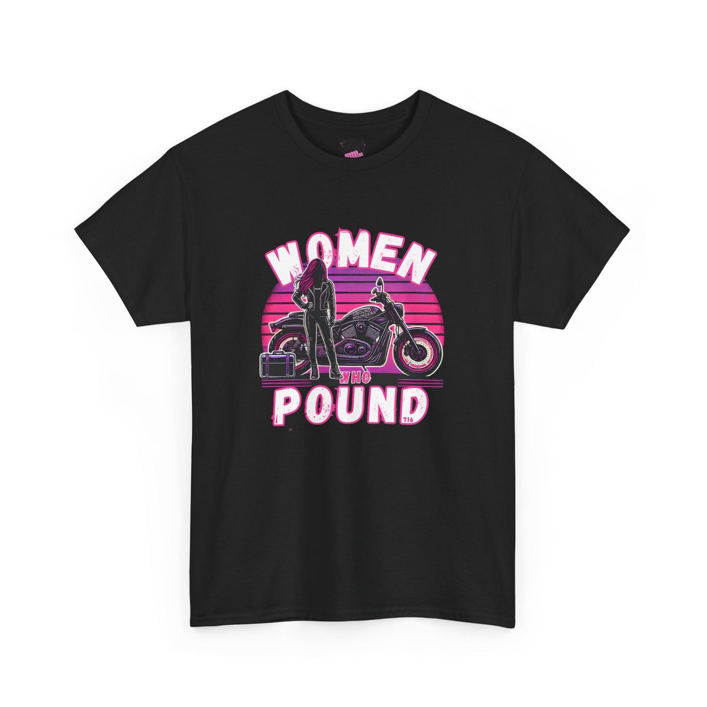Biker Tee: Women Who Pound Pink/Purple