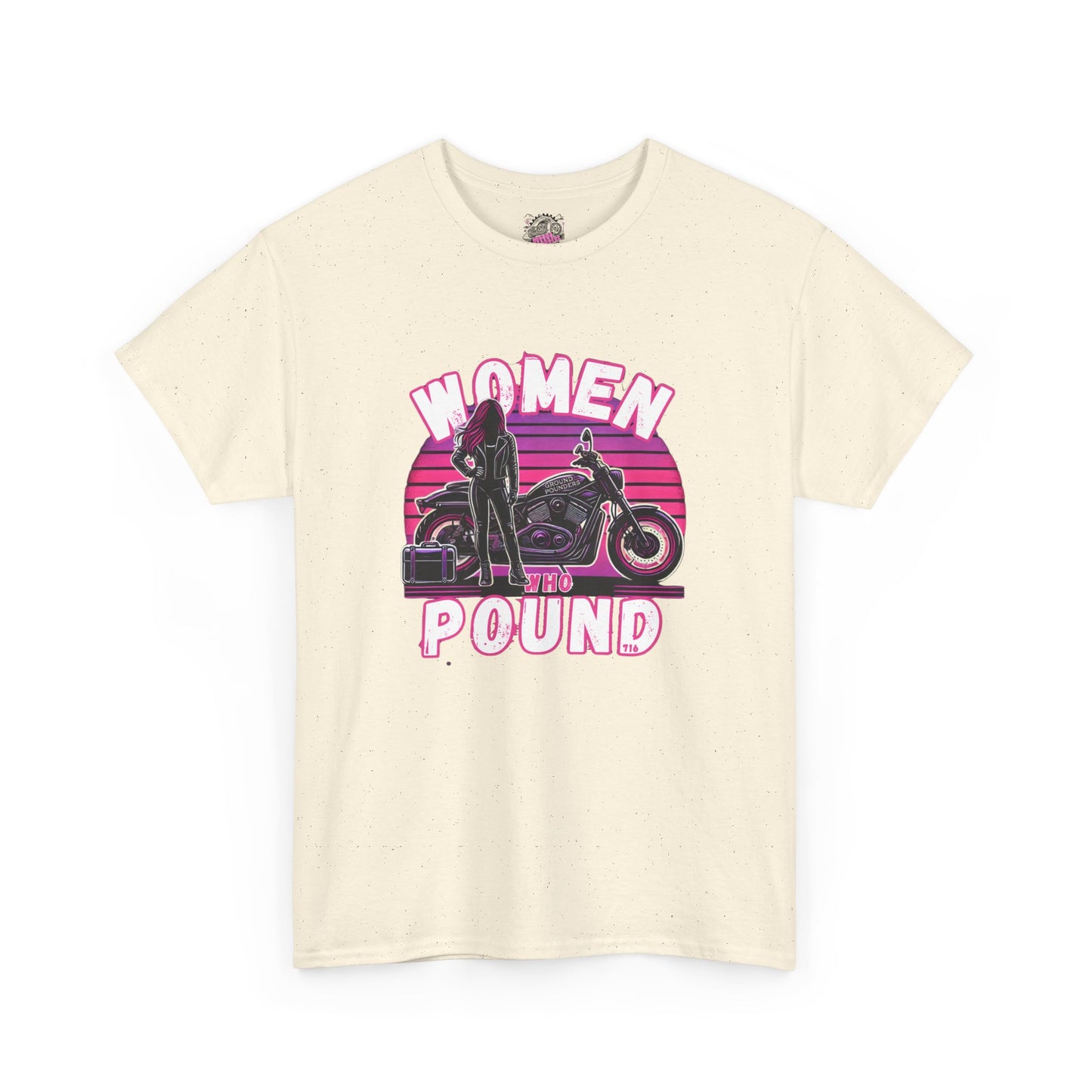 Biker Tee: Women Who Pound Pink/Purple