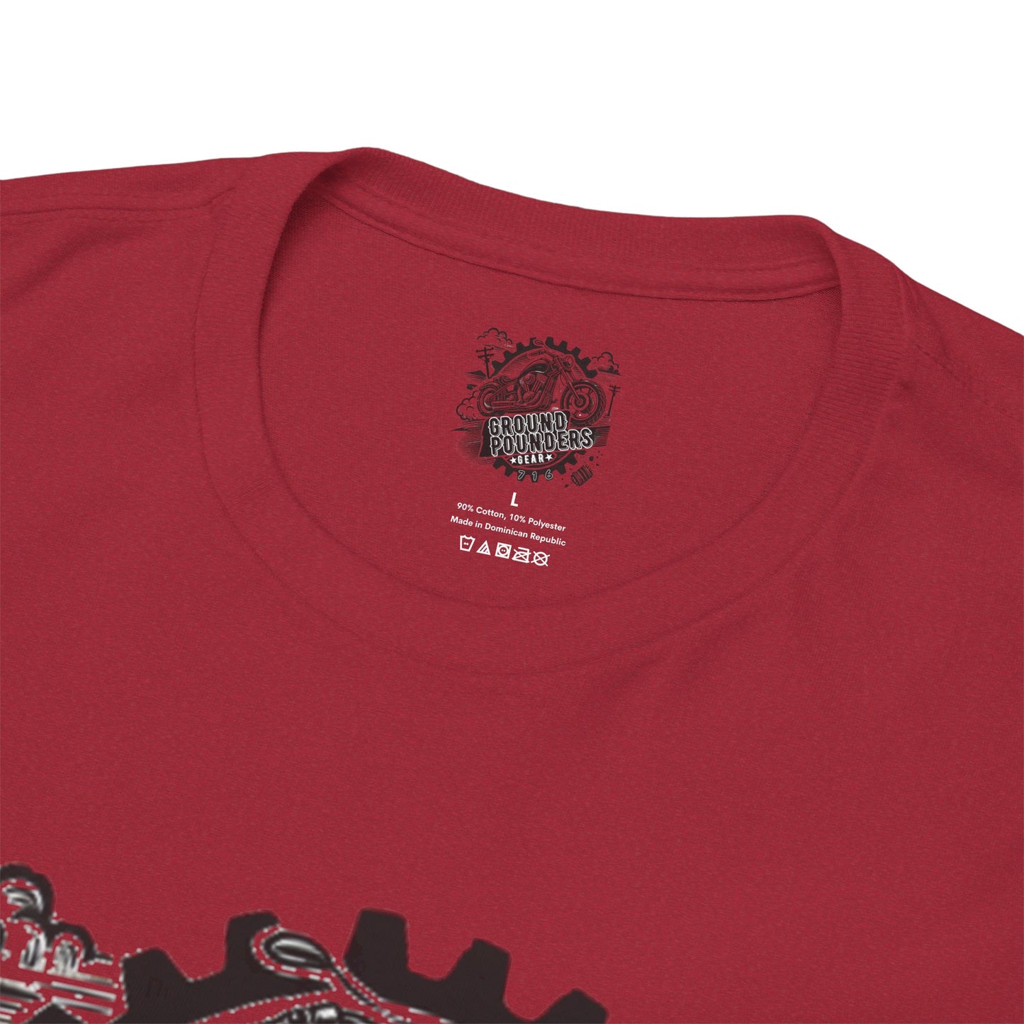 Biker Tee: Ground Pounders Logo