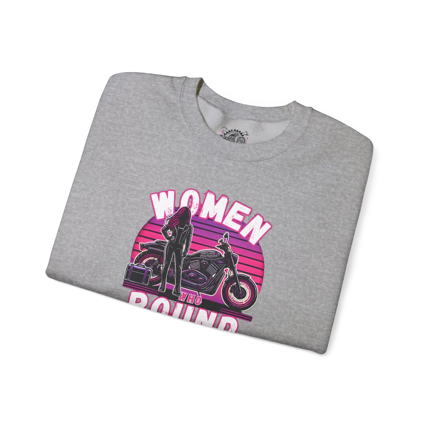 Biker Hoodie: Women Who Pound Purple/Pink