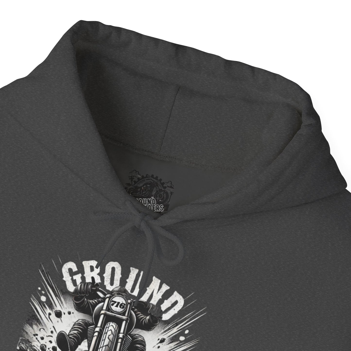 Biker Hoodie: Ground Pounders Asphalt Crush