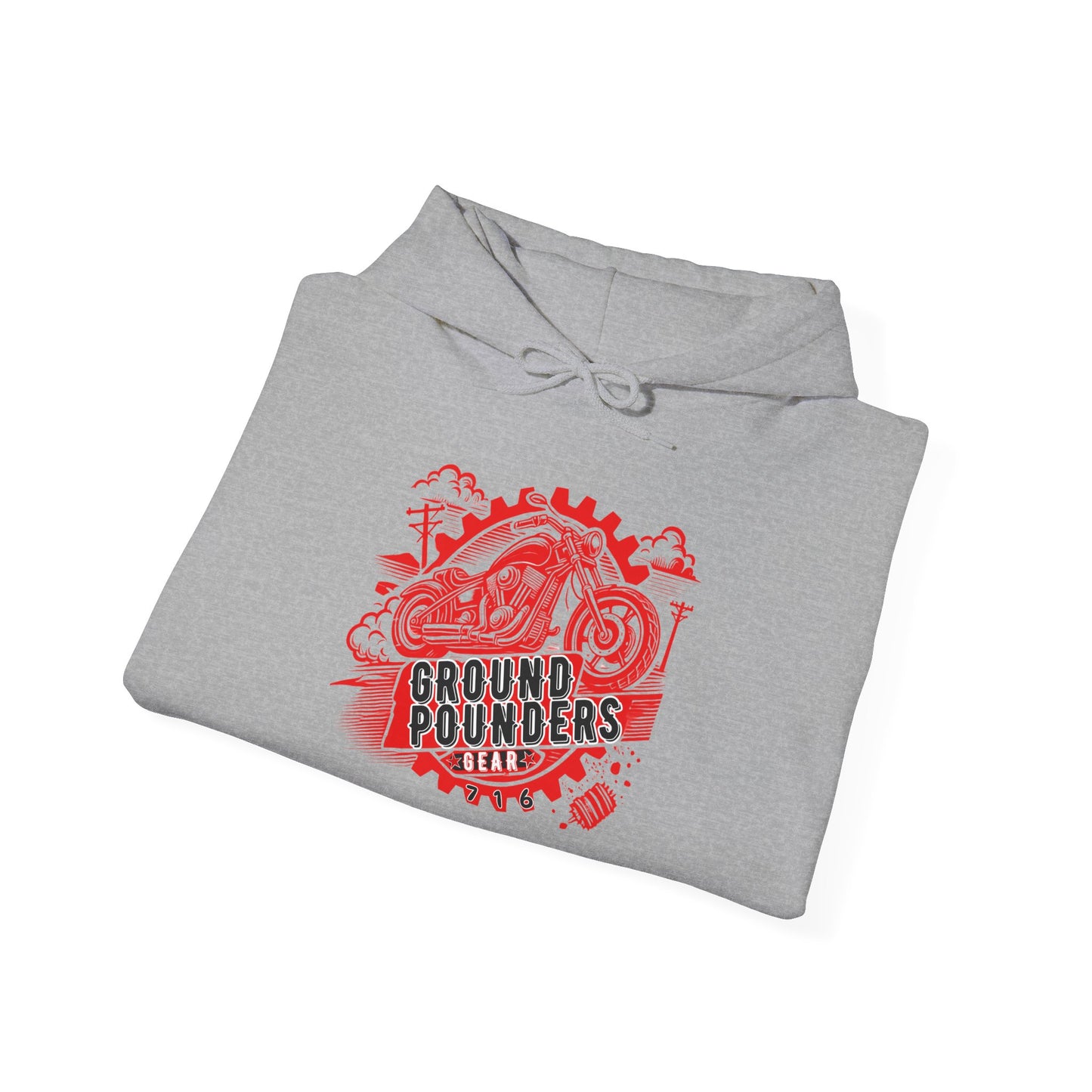 Ground Pounders™   OTG Hoodie Red/Black