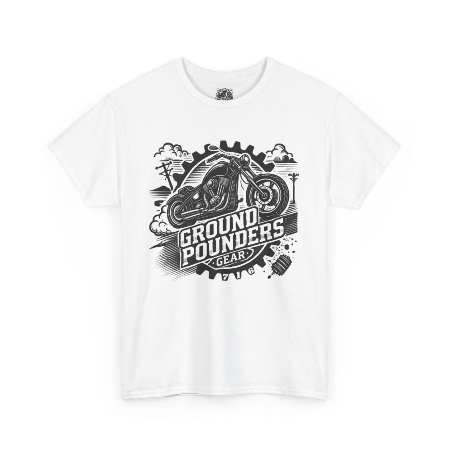 Copy of Biker Tee: Ground Pounders Logo
