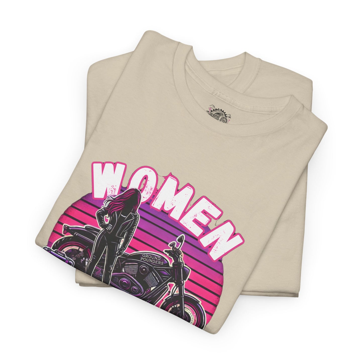 Biker Tee: Women Who Pound Pink/Purple