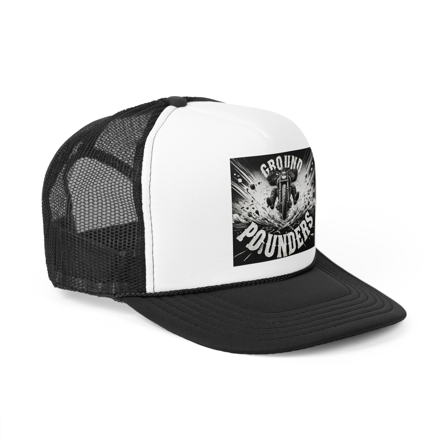 Biker Hat: Ground Pounders Asphalt Crush