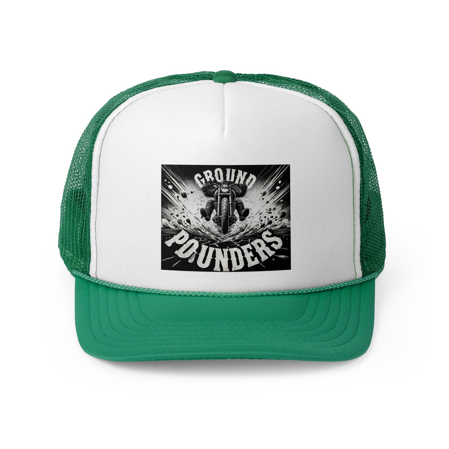 Biker Hat: Ground Pounders Asphalt Crush