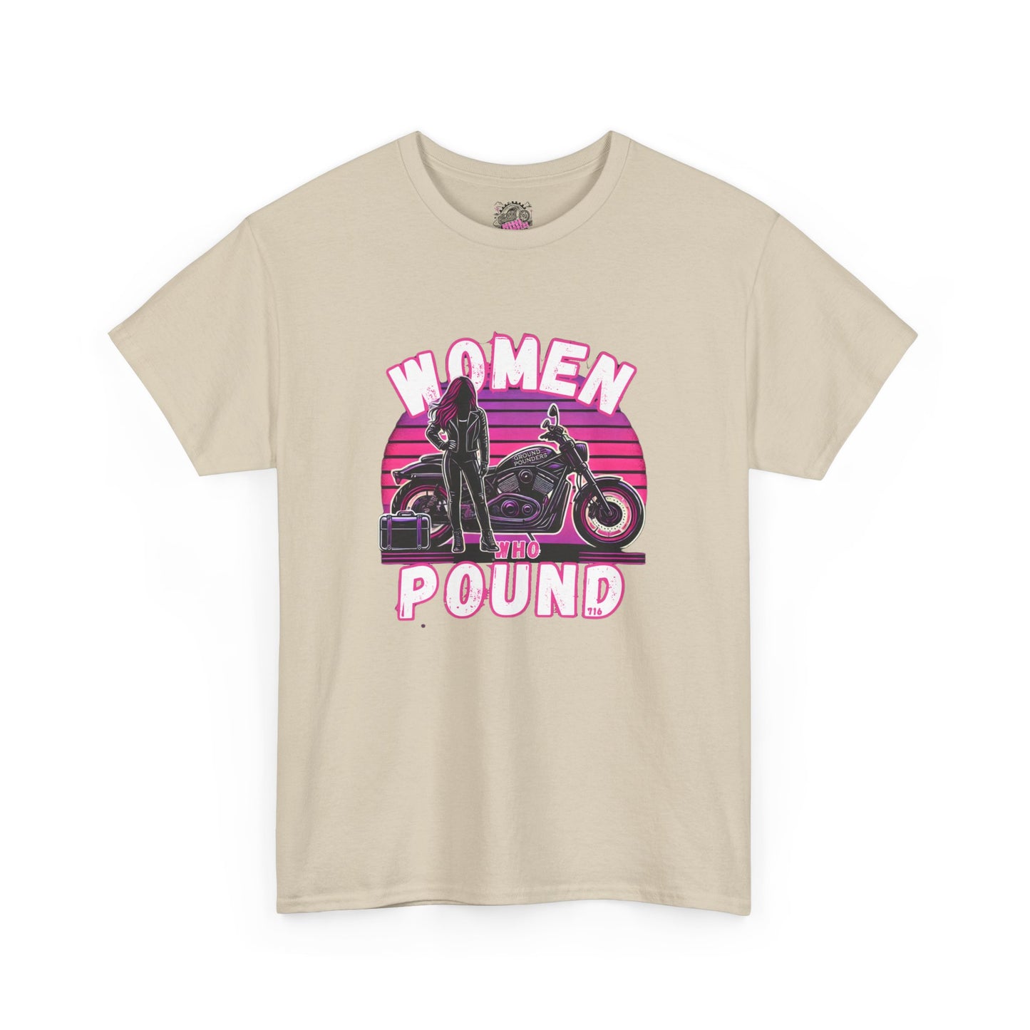 Biker Tee: Women Who Pound Pink/Purple