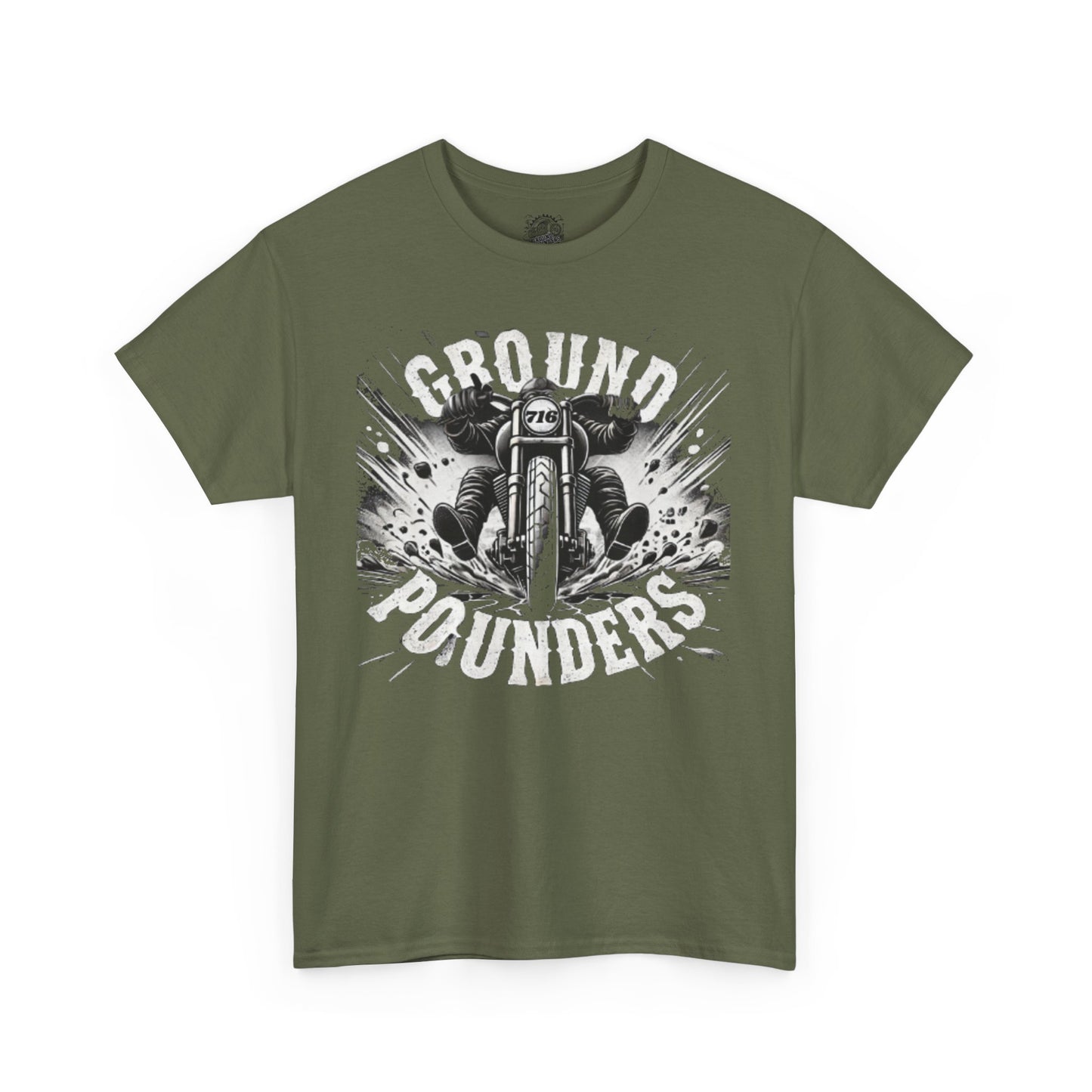 Biker Tee: Ground Pounder Asphalt Smash