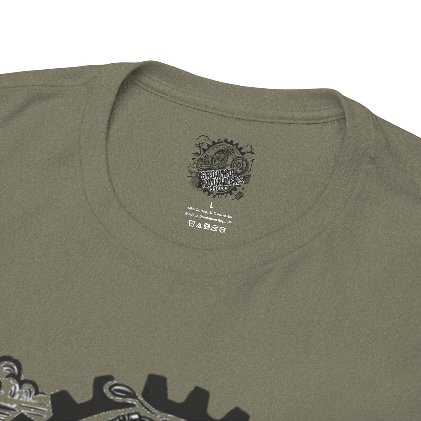 Biker Tee: Ground Pounders Logo