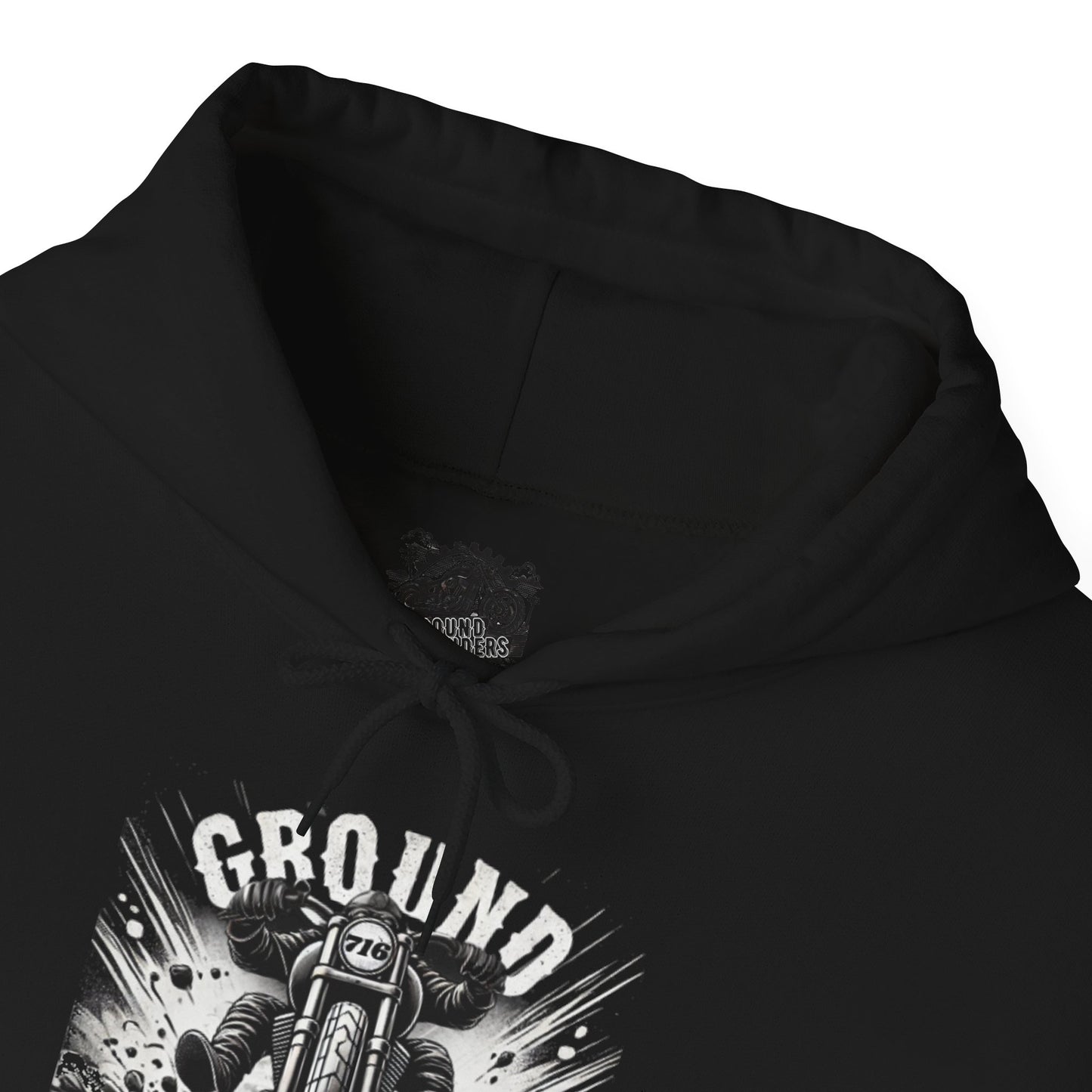 Biker Hoodie: Ground Pounders Asphalt Crush