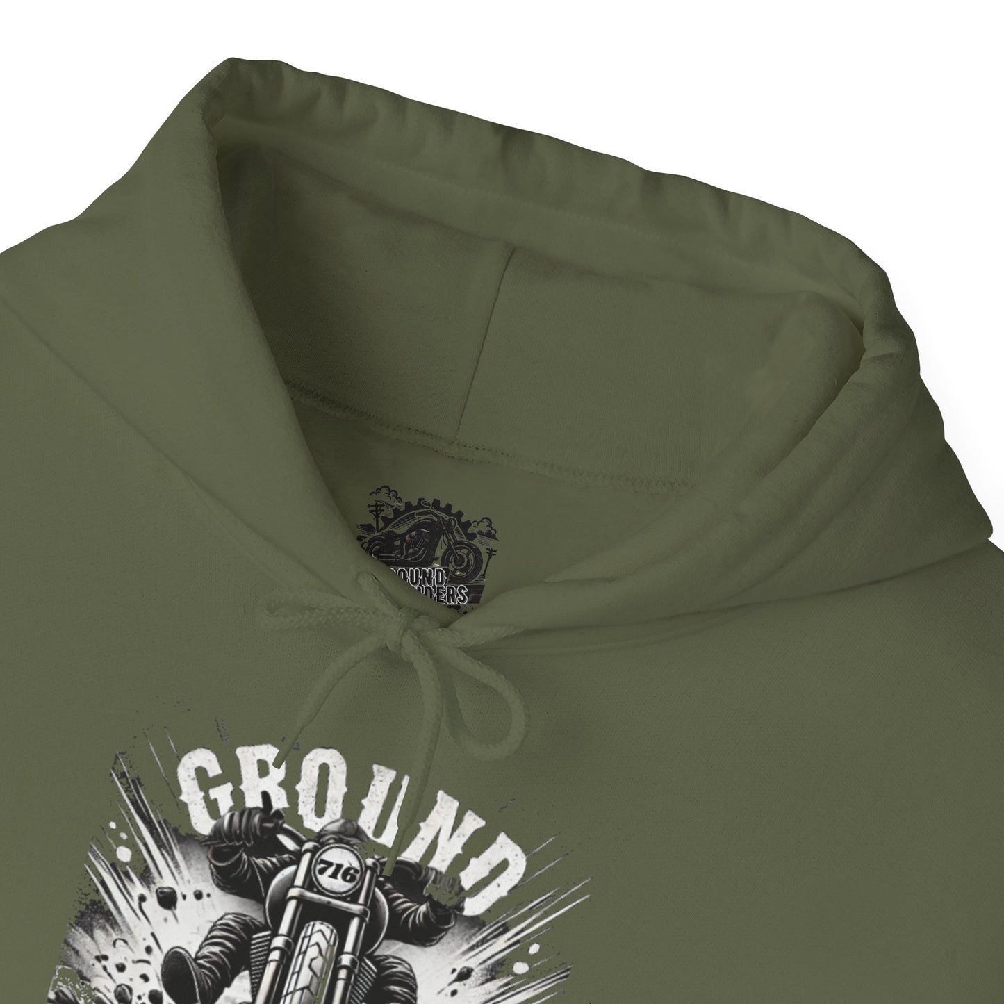 Biker Hoodie: Ground Pounders Asphalt Crush