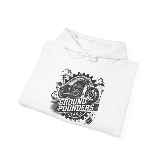 Biker Hoodie: Ground Pounders Smoke