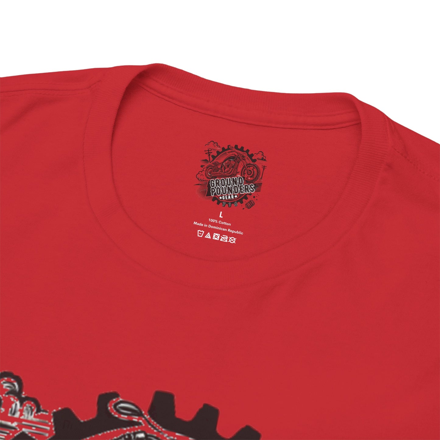 Biker Tee: Ground Pounders Logo
