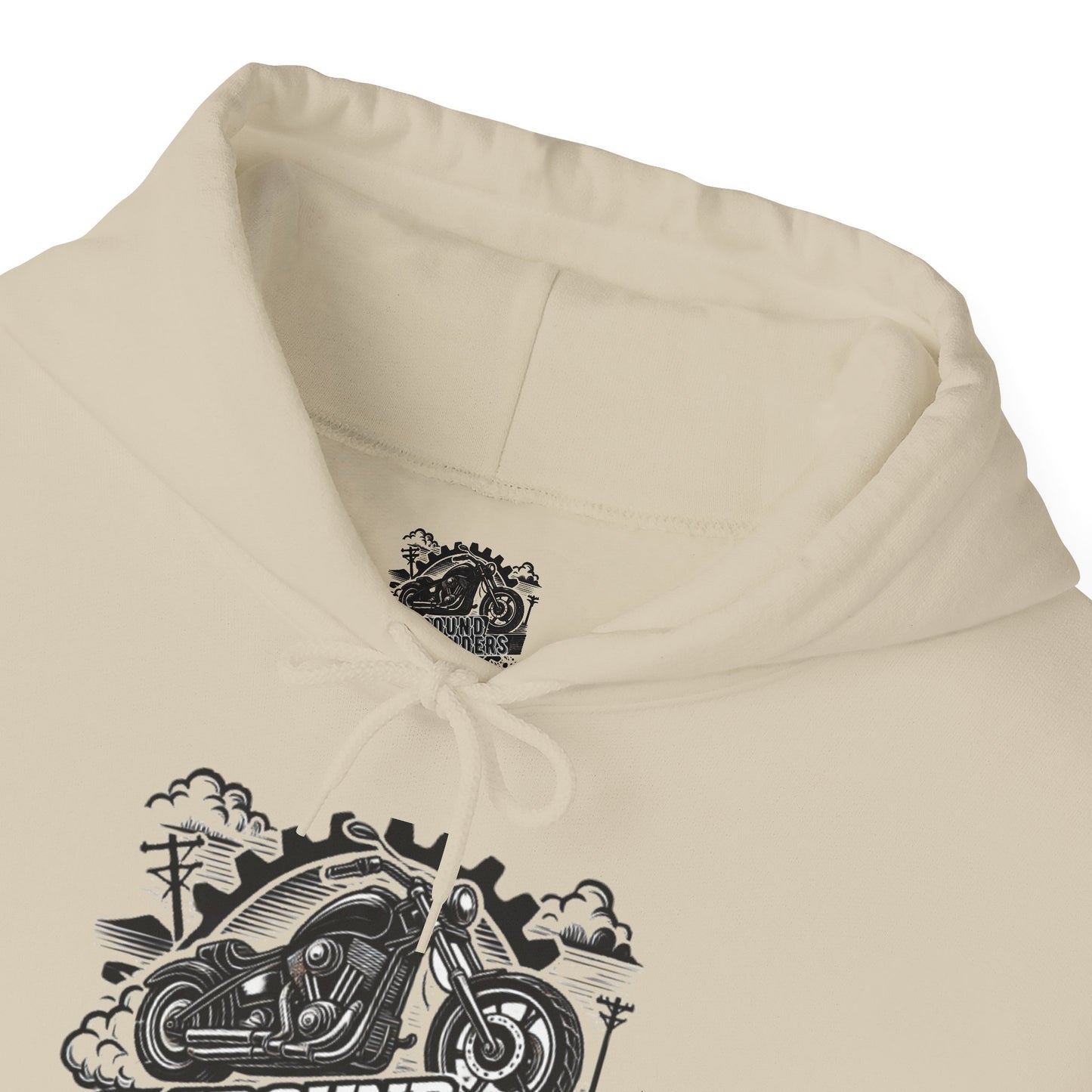Biker Hoodie: Ground Pounders Smoke