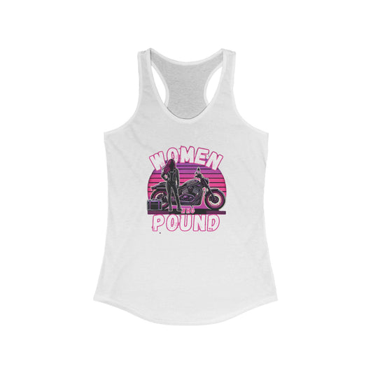 Biker Tank: Women Who Pound Purple/Pink