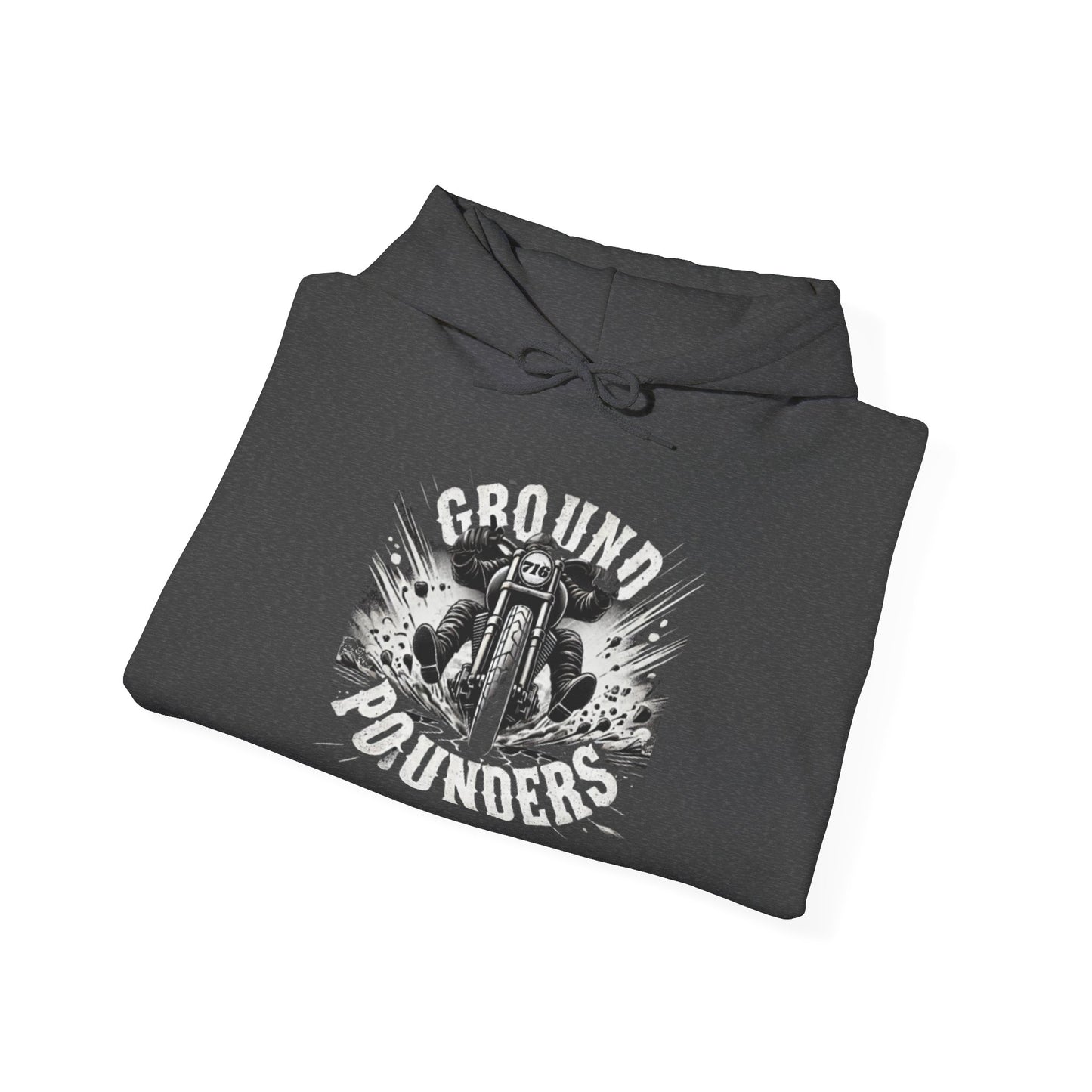 Biker Hoodie: Ground Pounders Asphalt Crush