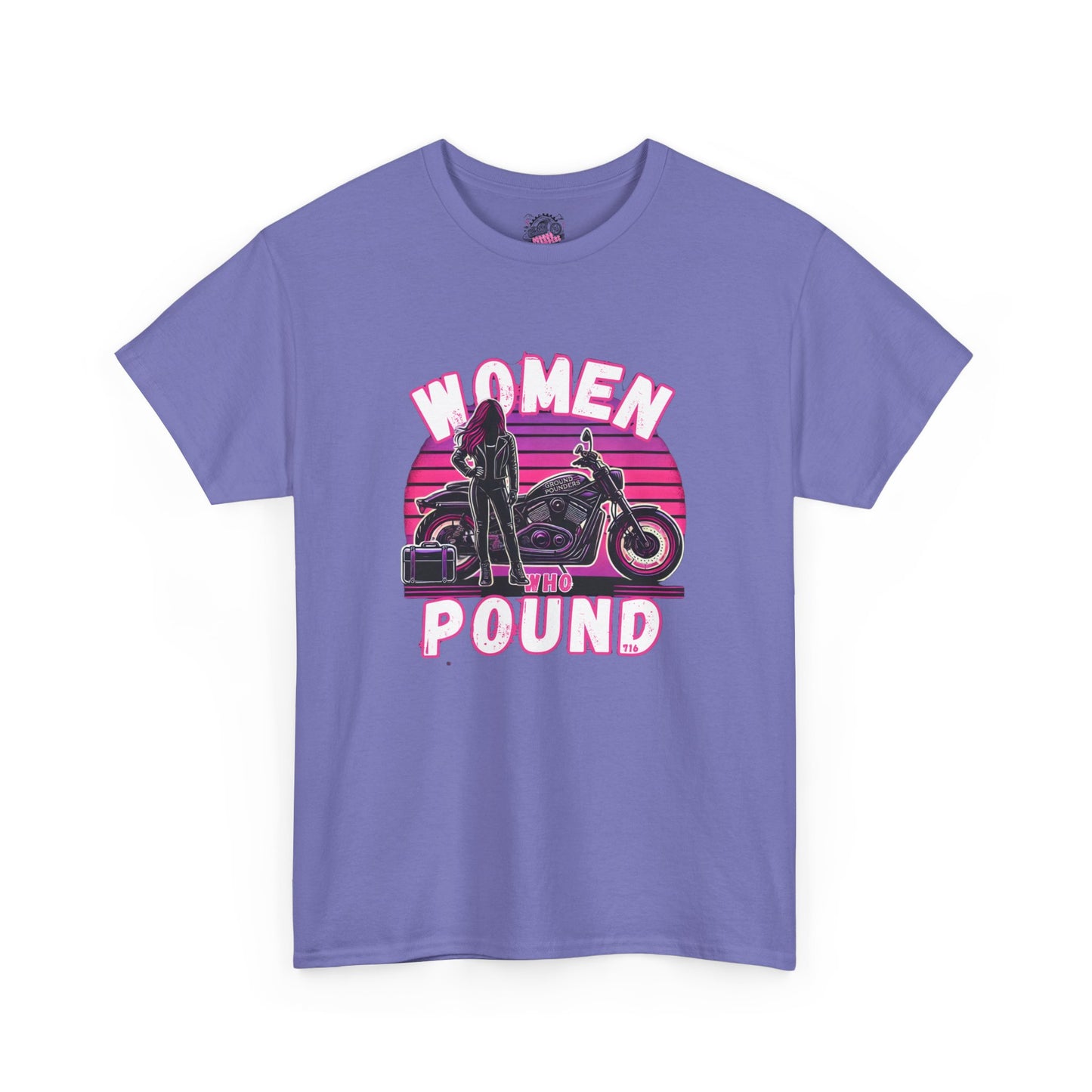 Biker Tee: Women Who Pound Pink/Purple