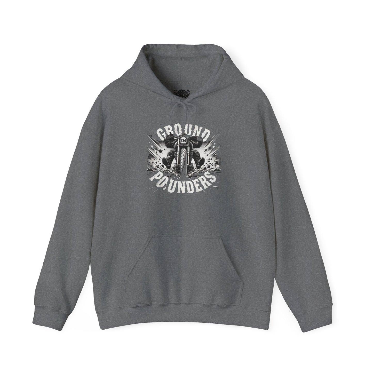 Biker Hoodie: Ground Pounders Asphalt Crush