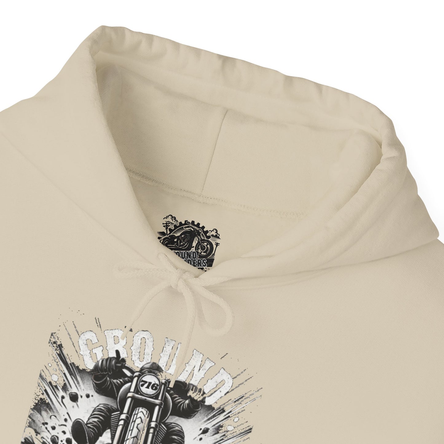 Biker Hoodie: Ground Pounders Asphalt Crush