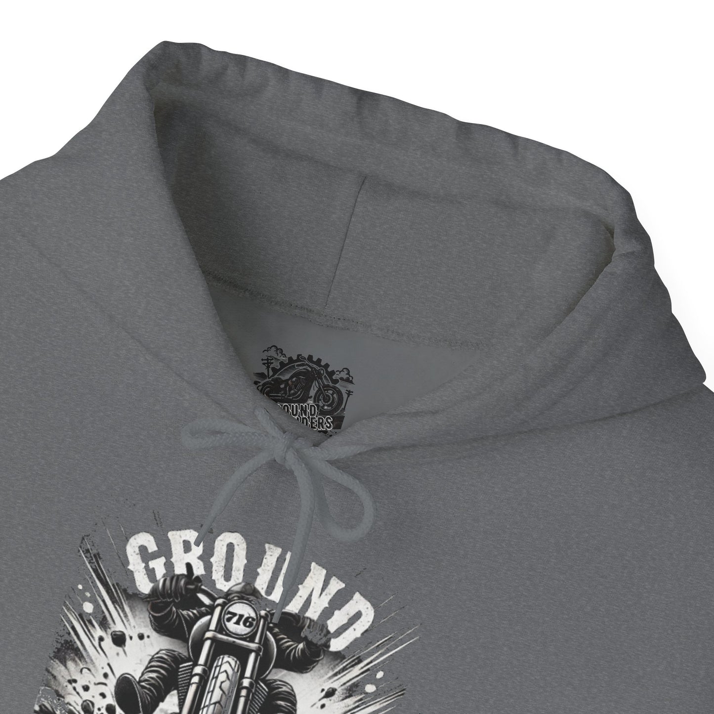 Biker Hoodie: Ground Pounders Asphalt Crush