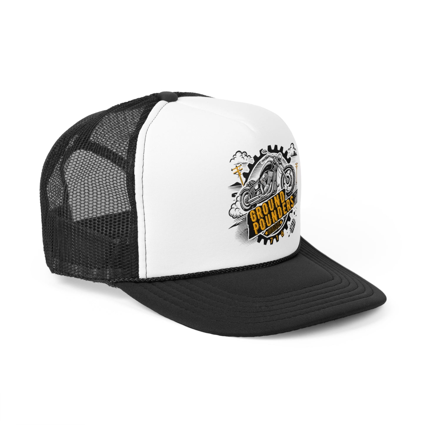 Ground Pounders™ Trucker Hat Blk/Gold