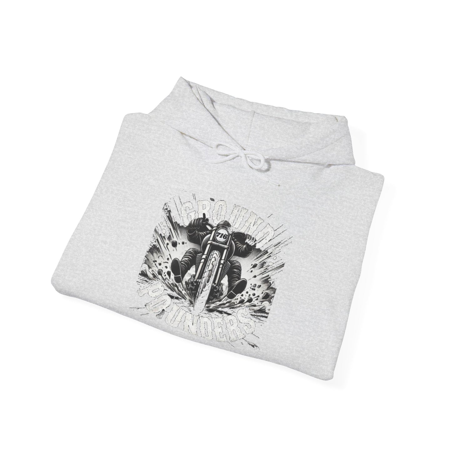 Biker Hoodie: Ground Pounders Asphalt Crush